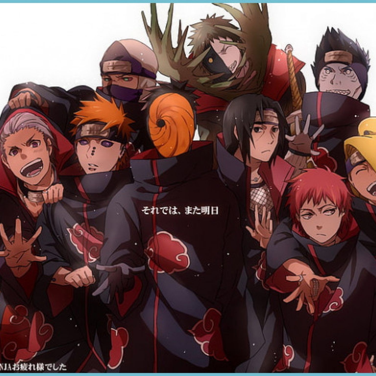 1540x1540 HD Wallpaper: Naruto Akatsuki Wallpaper, Anime, Akatsuki Naruto, Phone