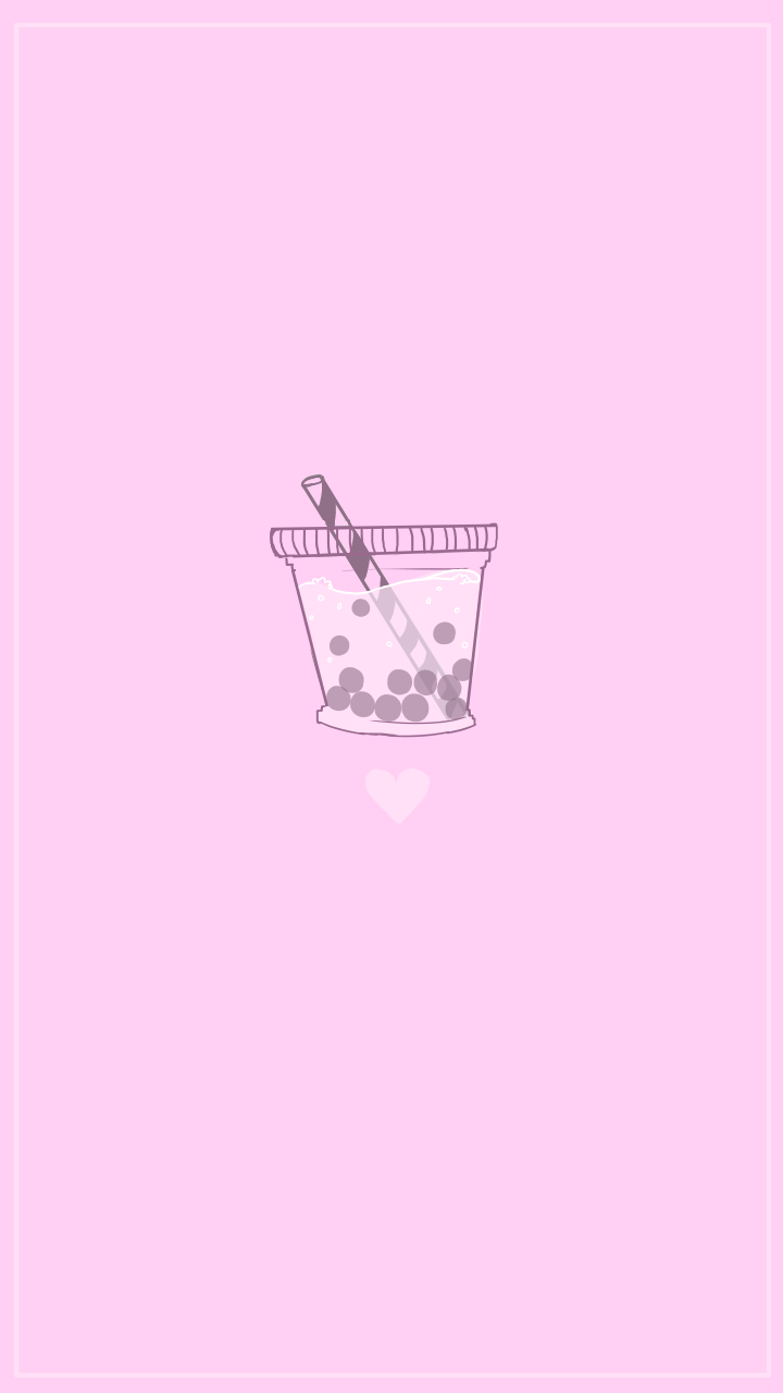 720x1280 Pink Boba Phone Background. Tea wallpaper, Cute wallpaper, Boba tea, Phone