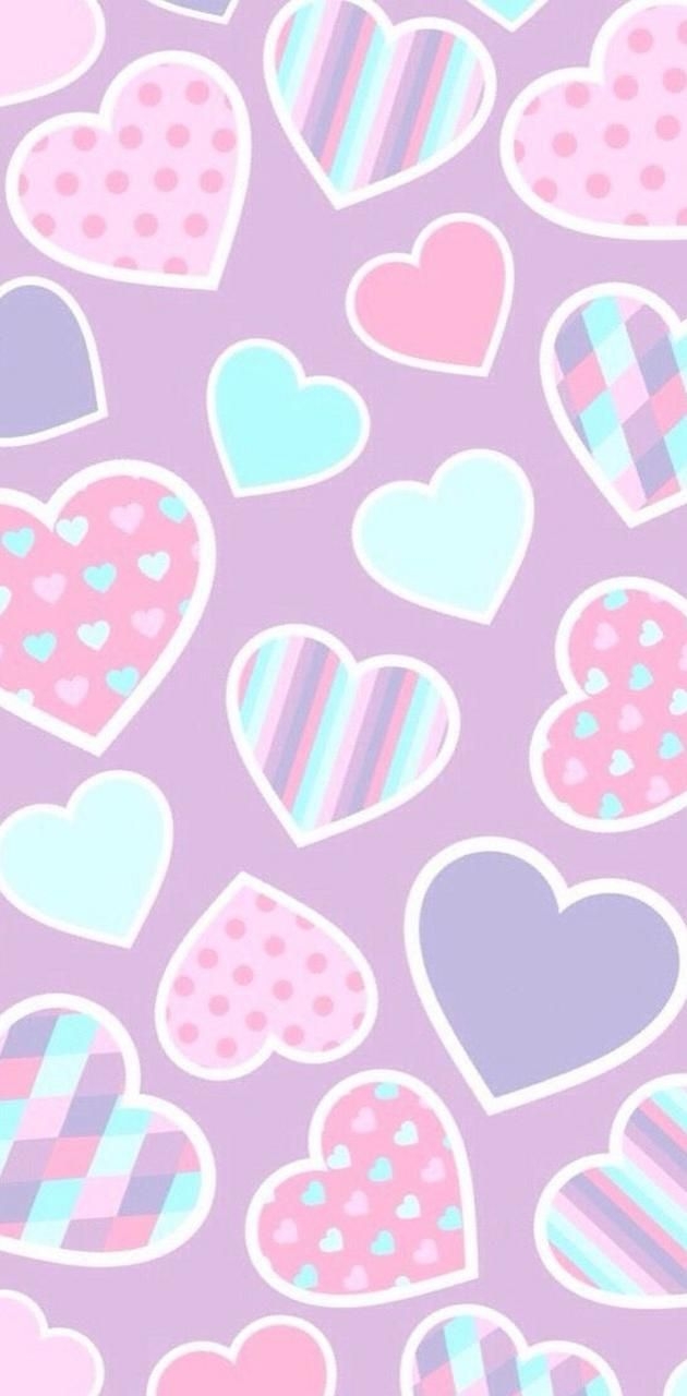 630x1280 Faded Hearts wallpaper by K_a_r_m_a_. ade6. Heart wallpaper, Wall paper phone, Wallpaper, Phone