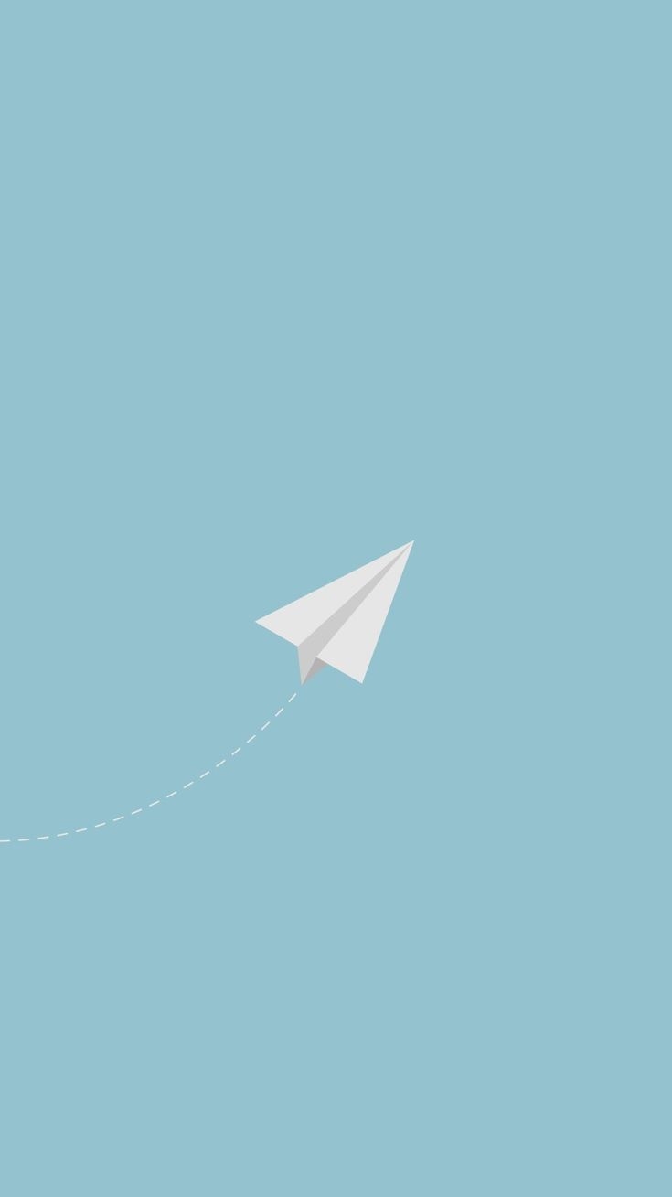 740x1310 PaperPlane IPhone Wallpaper. IPhone Wallpaper Vsco, Blue Wallpaper Iphone, Simple Iphone Wallpaper, Phone