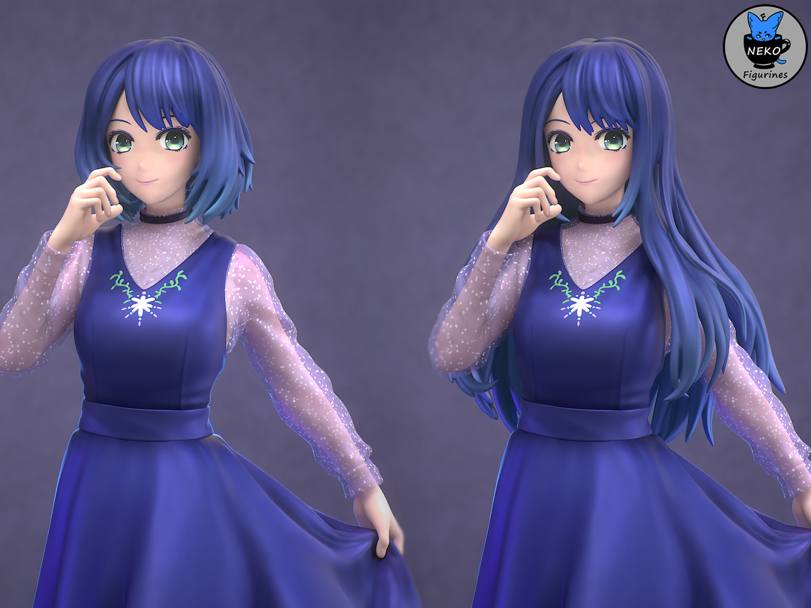 1600x1200 3D file Akane Kurokawa No Ko Anime Figurine for 3D Printing・3D printing to download・Cults, Desktop