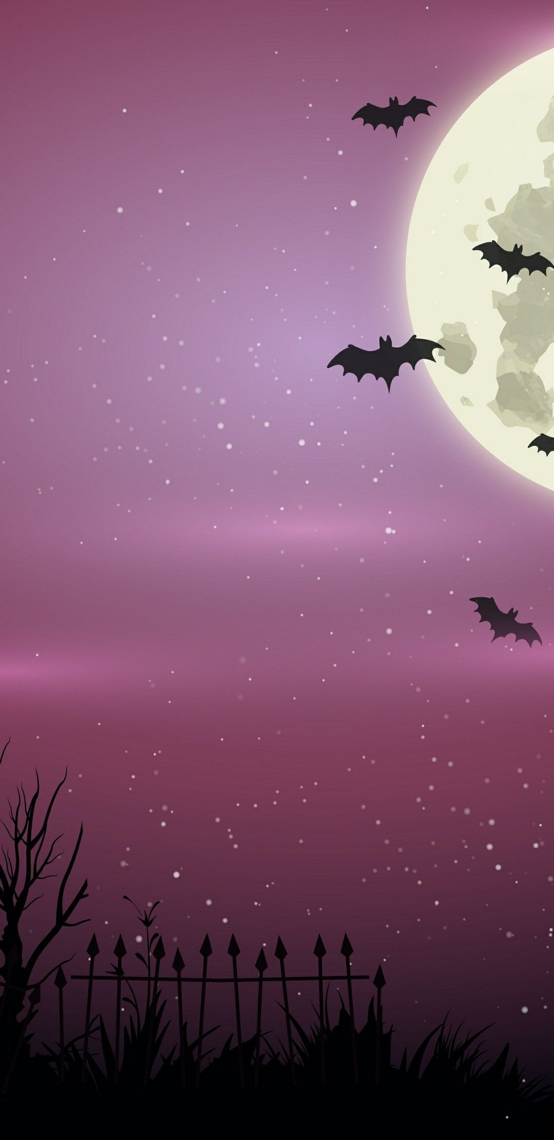 1080x2220 Purple Halloween Wallpaper, HD Purple Halloween Background on WallpaperBat, Phone