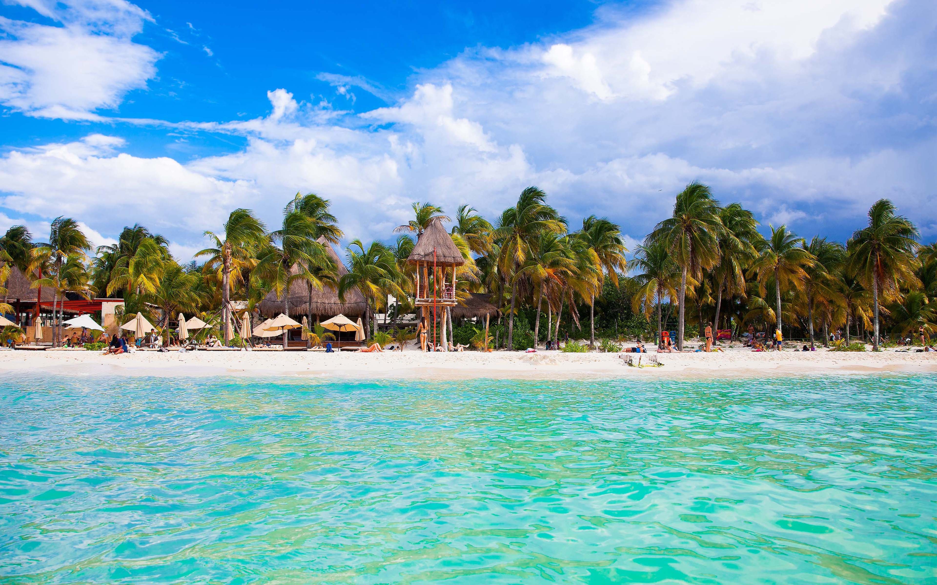 3840x2400 Cancun Beach Mexico A City On The Yucatan Peninsula That Borders, Desktop