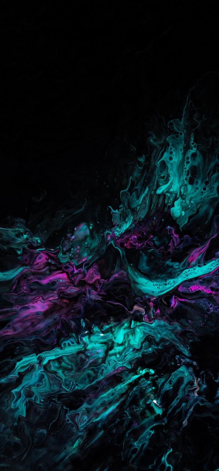 720x1550 Paint Stains Mixing Wallpaper - [], Phone