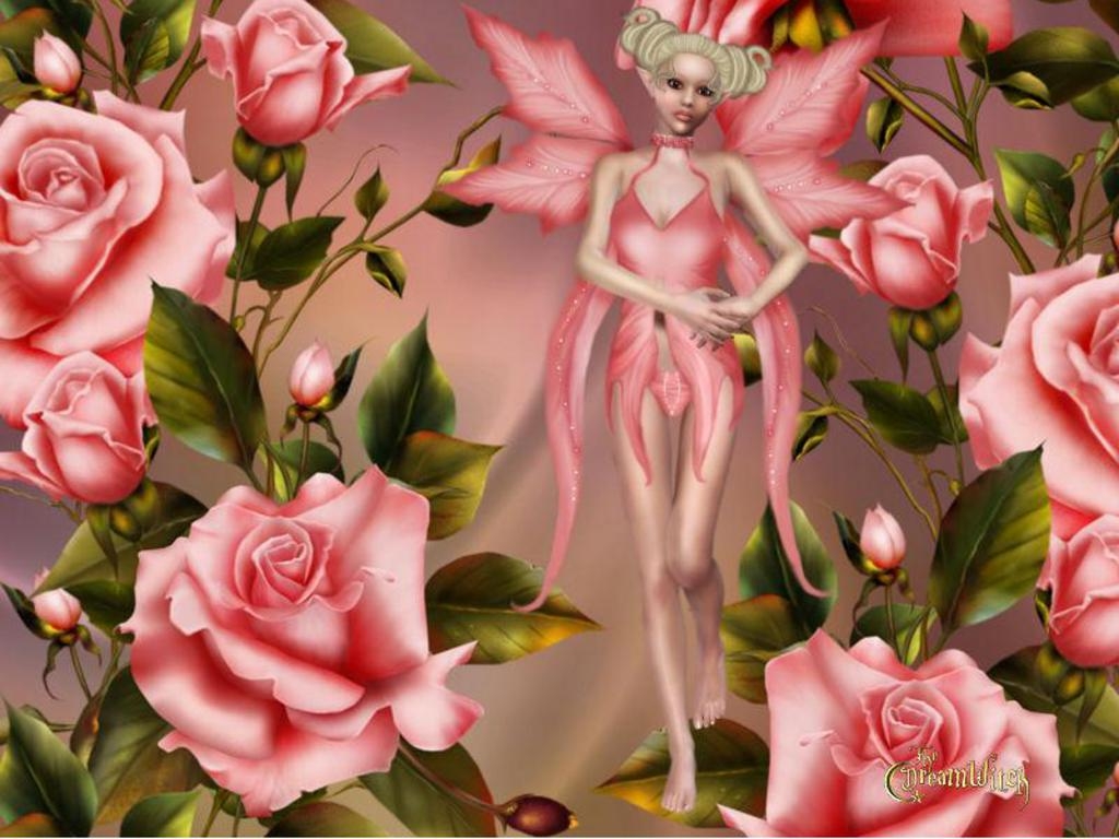 1030x770 Pink Cute Fairy Wallpaper, Desktop