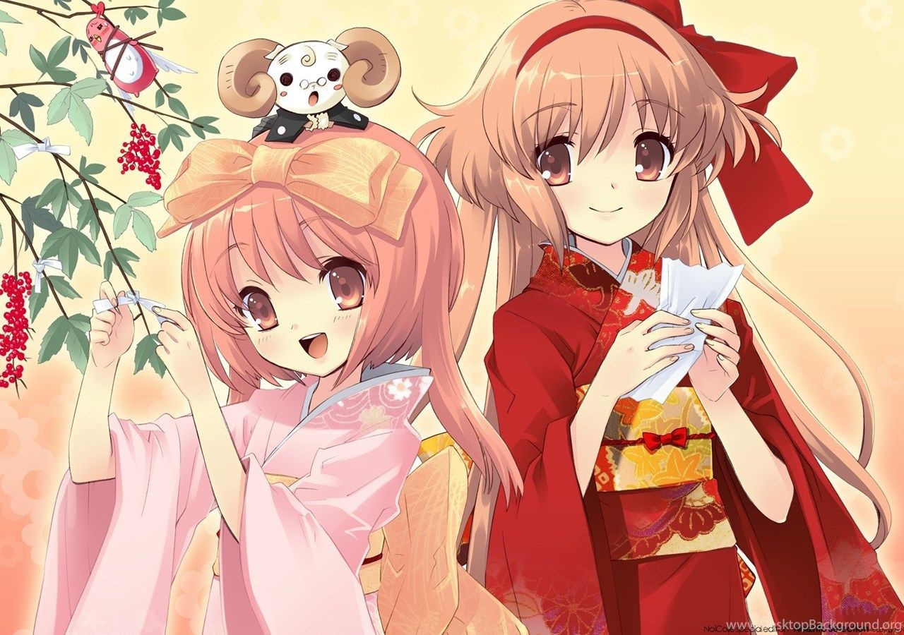 1280x900 Anime Girl Friends Group Cute Wallpaper Desktop Background, Desktop