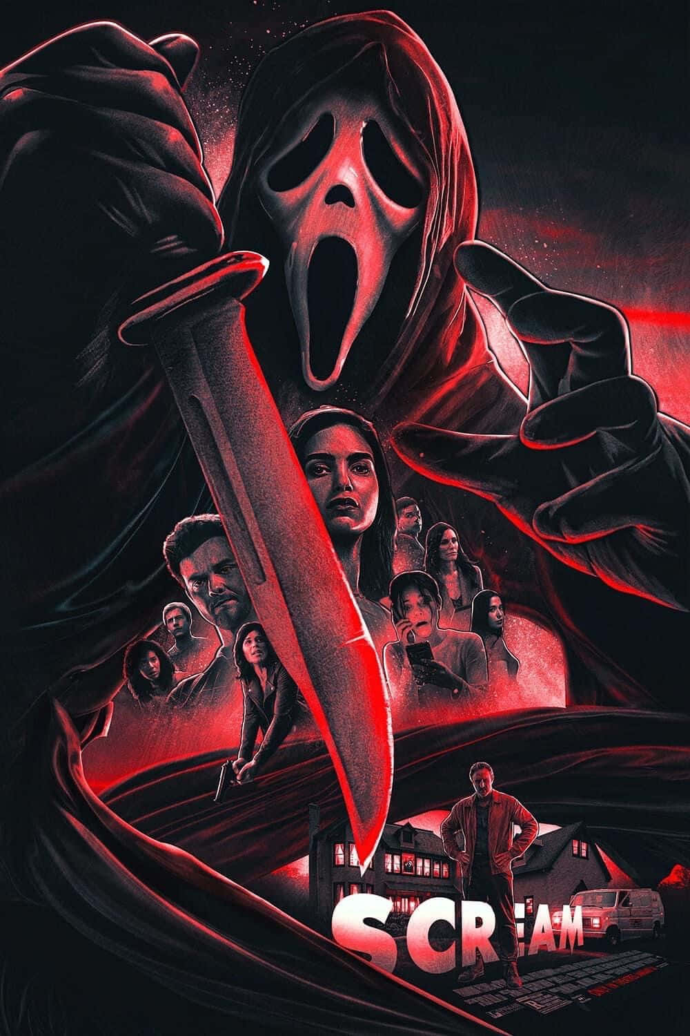 1000x1500 Download Scream Ghostface Movie Poster Wallpaper, Phone