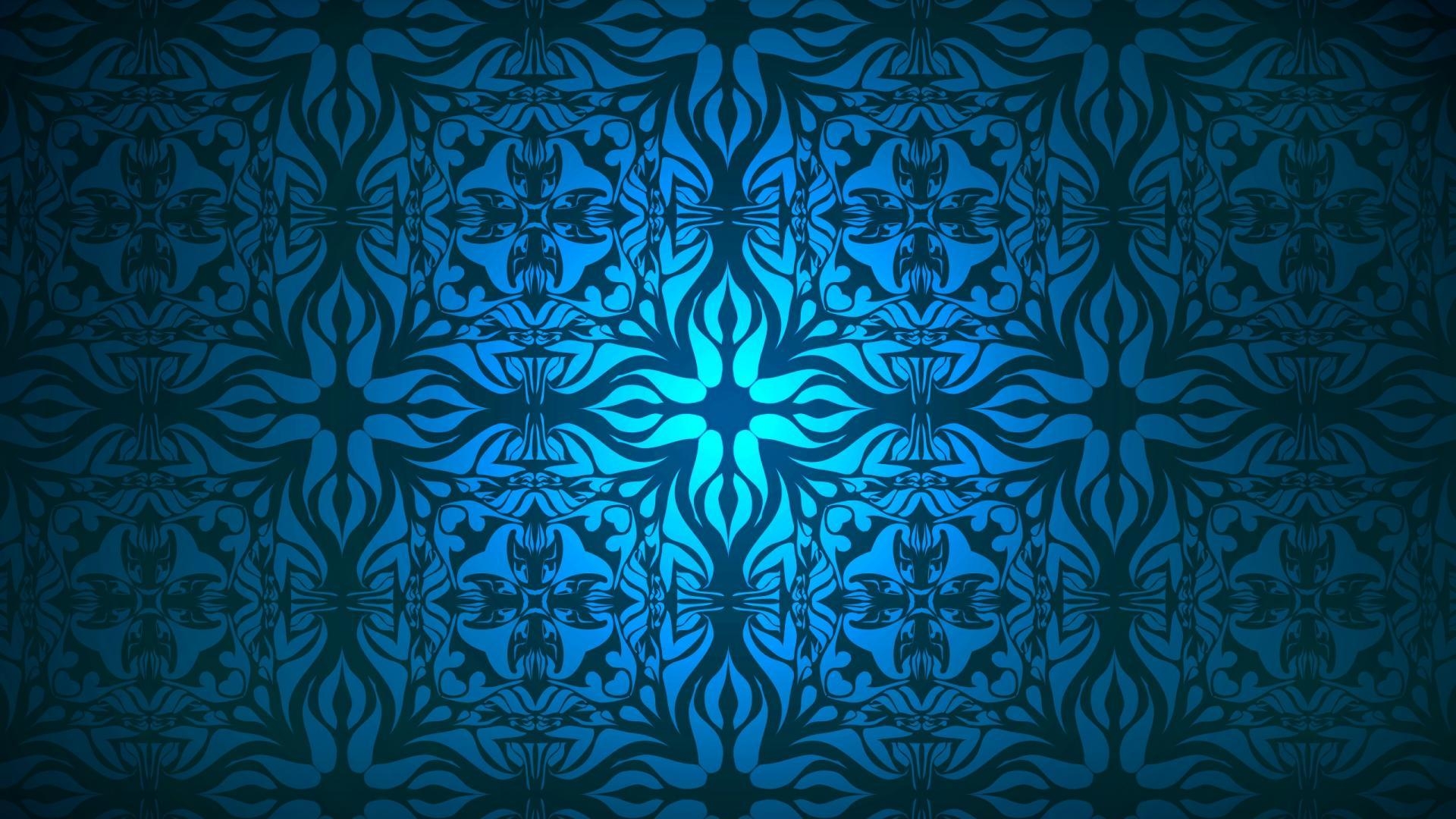 1920x1080 Light blue shapes turkey artwork antique ceramic background, Desktop