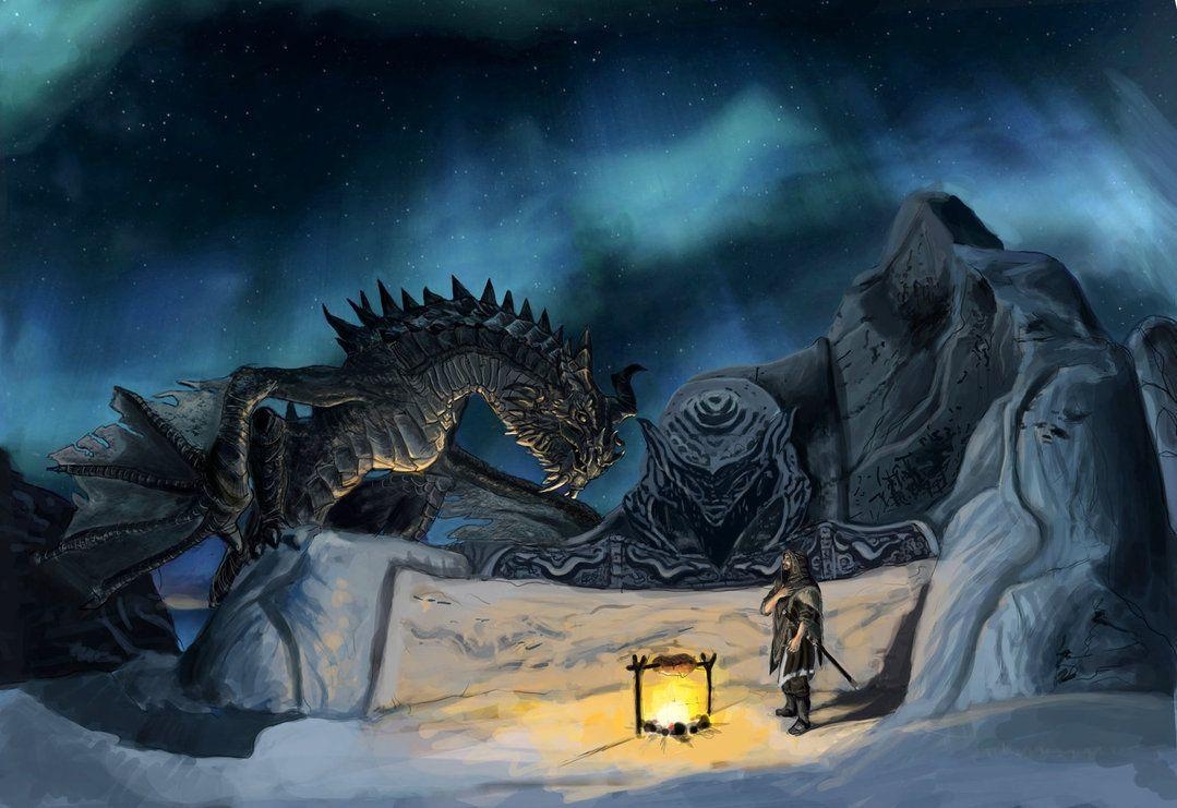 1080x750 Talking With Paarthurnax By Gilaj Sanmartin. Bethesbabies Gmaes, Desktop