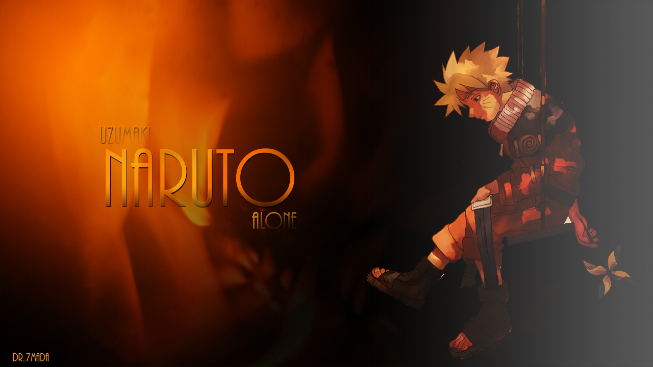 1280x720 Uzumaki Naruto Alone Wallpaer By Dr 7maDa, Desktop