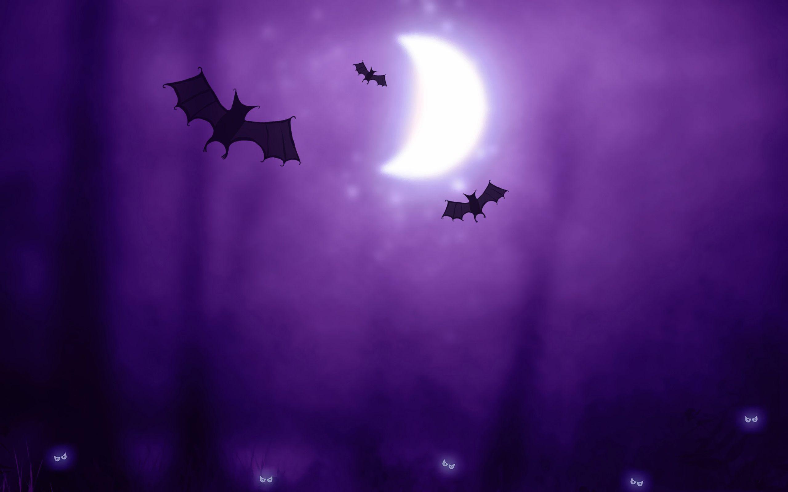 2560x1600 Halloween Bats Wallpaper, Desktop