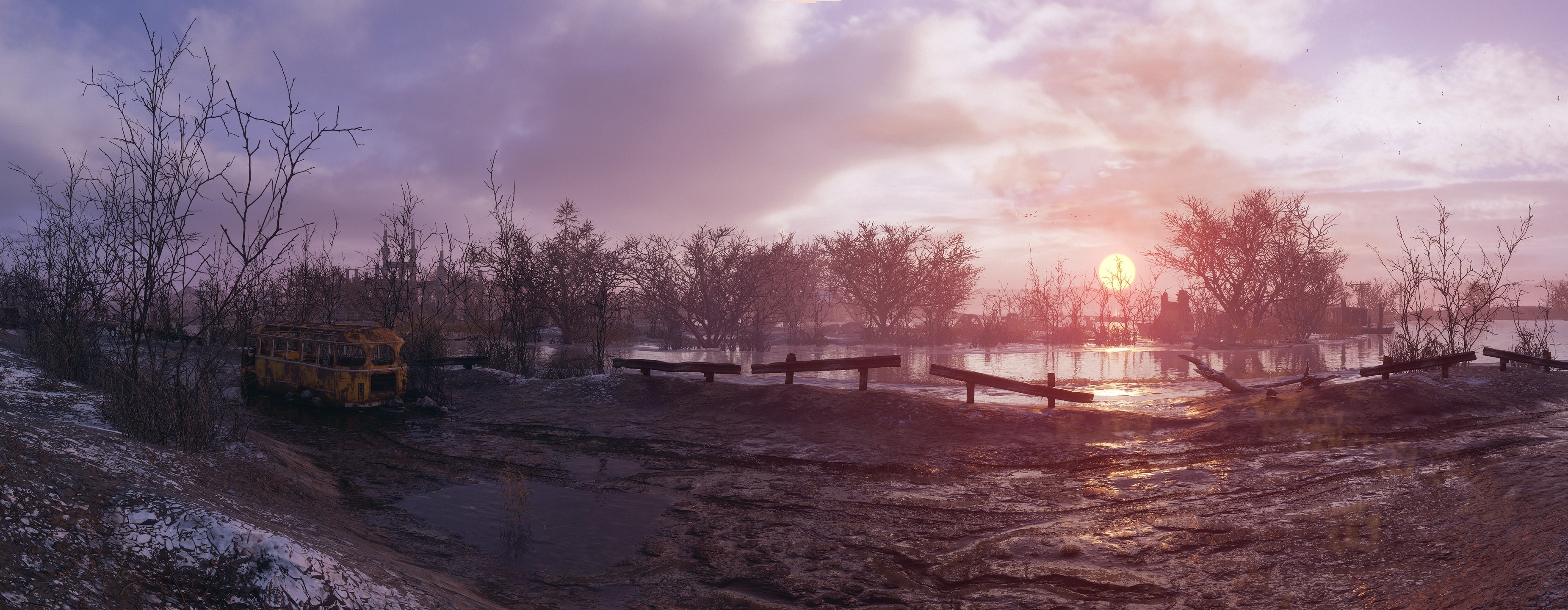 3710x1440 Metro Exodus 1080P, 2k, 4k Full HD, Dual Screen