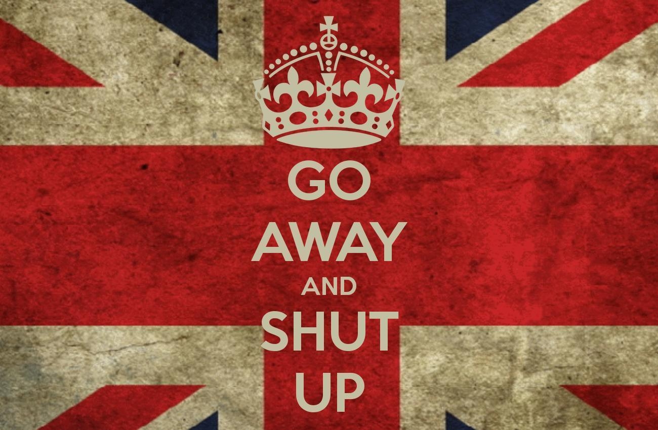 1300x850 GO AWAY AND SHUT UP CALM AND CARRY ON Image Generator, Desktop