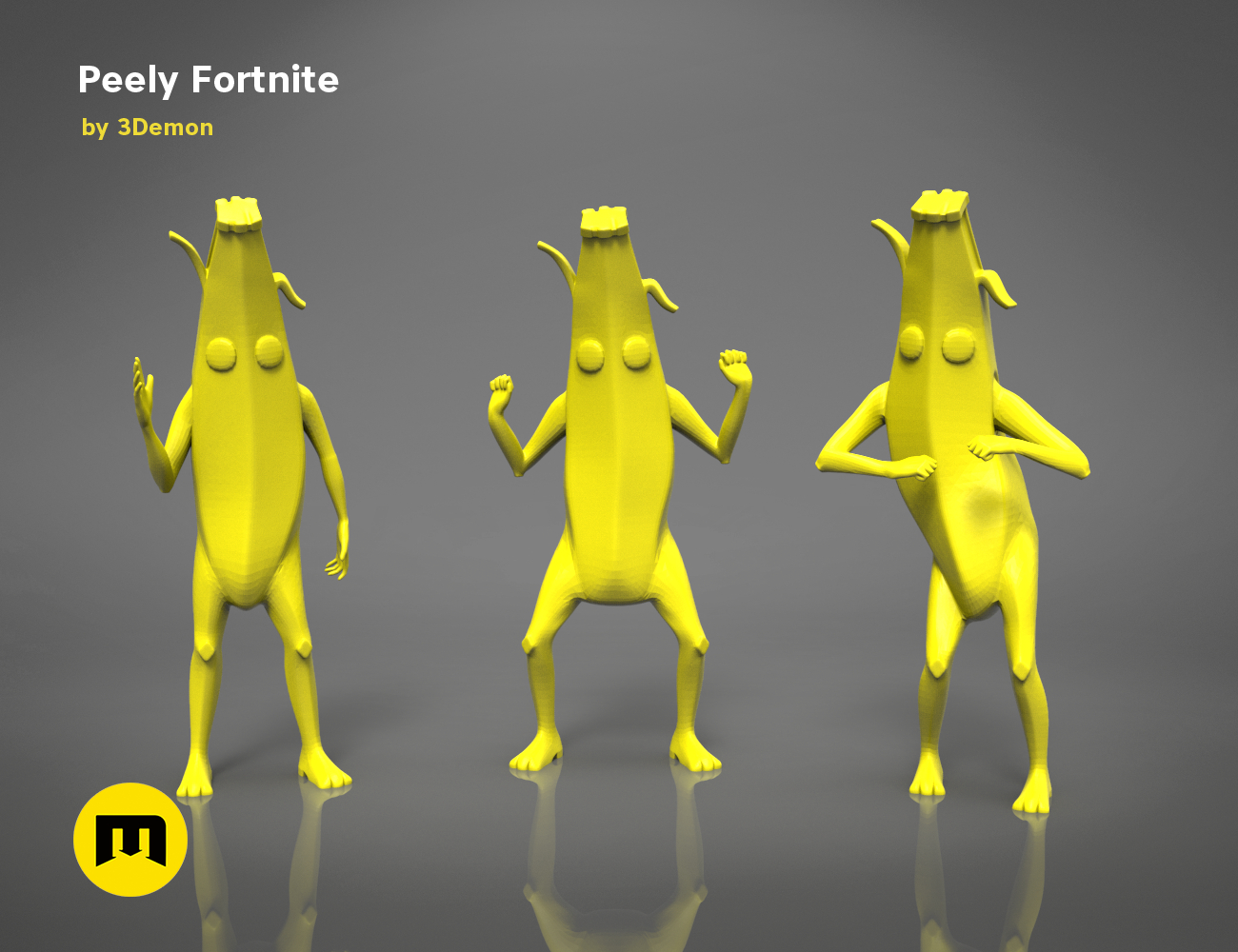 1300x1000 Peely Banana Figure in 2020d printing, Poster, Desktop