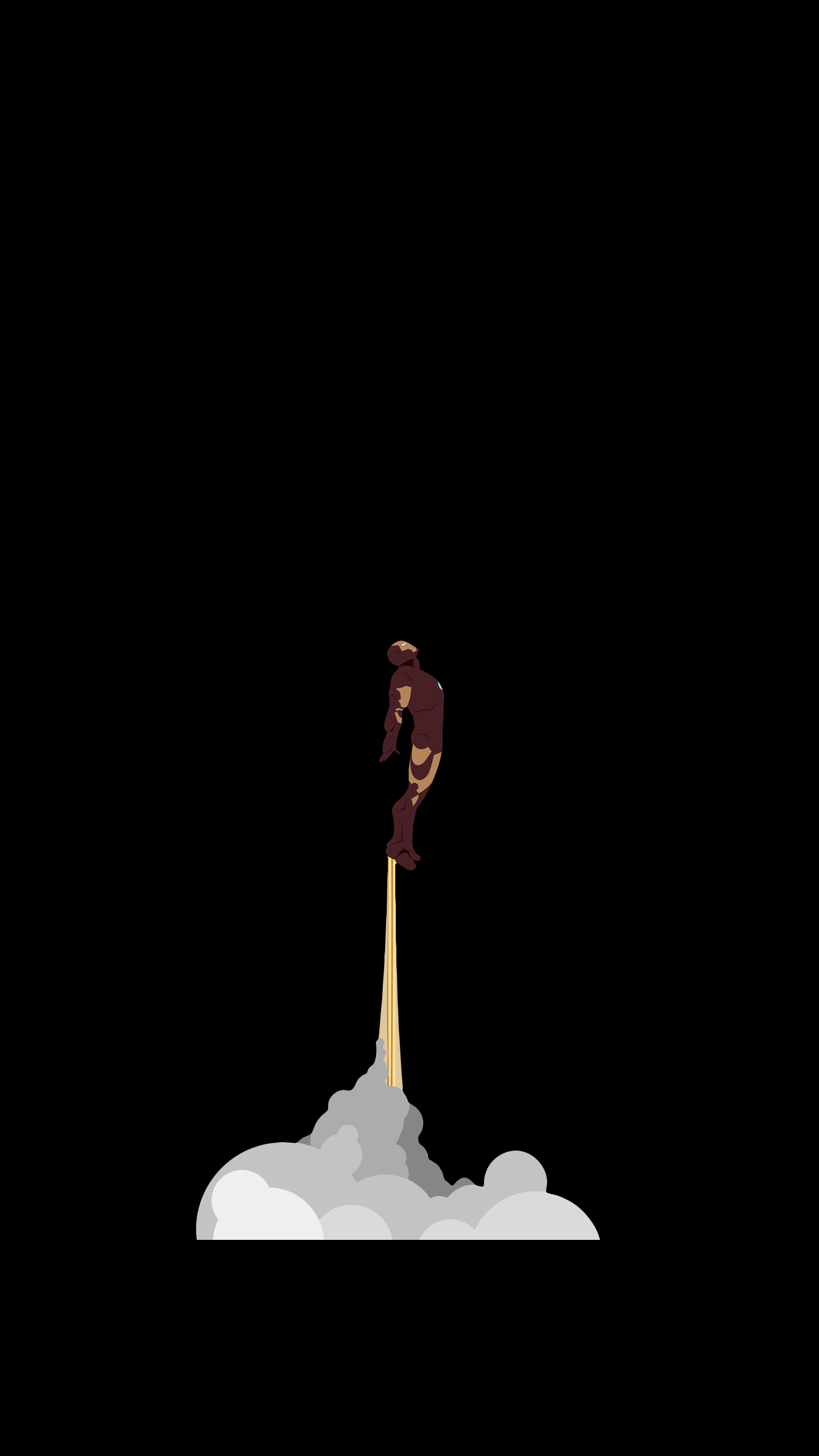 1440x2560 Iron Man Taking Off [], Phone