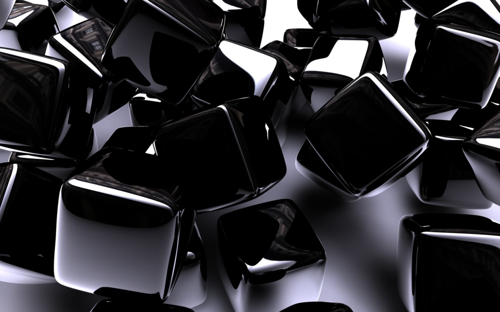 1680x1050 Shiny Black Wallpaper, Desktop