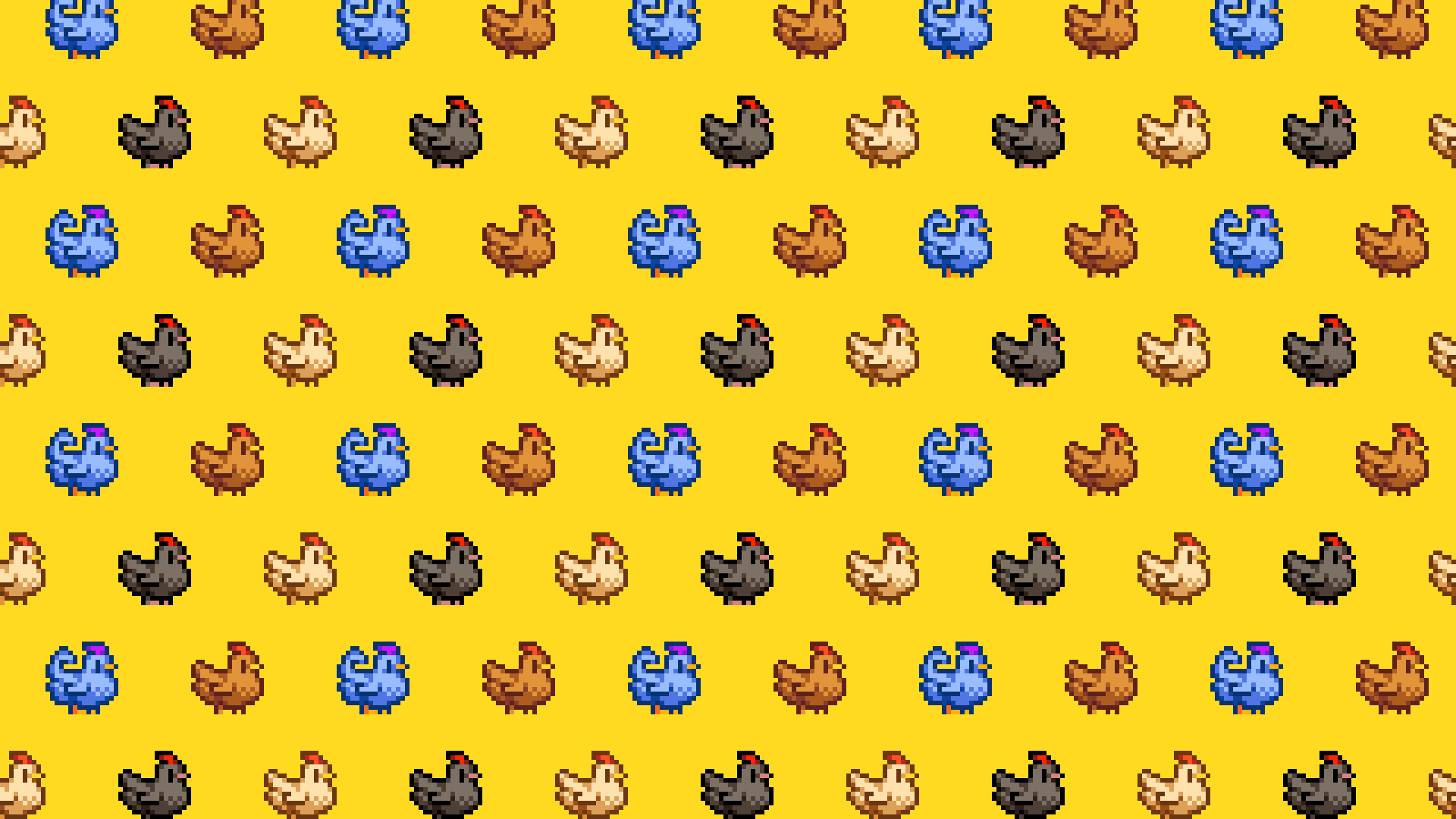 1920x1080 A wallpaper from the chickens of Stardew Valley!, Desktop