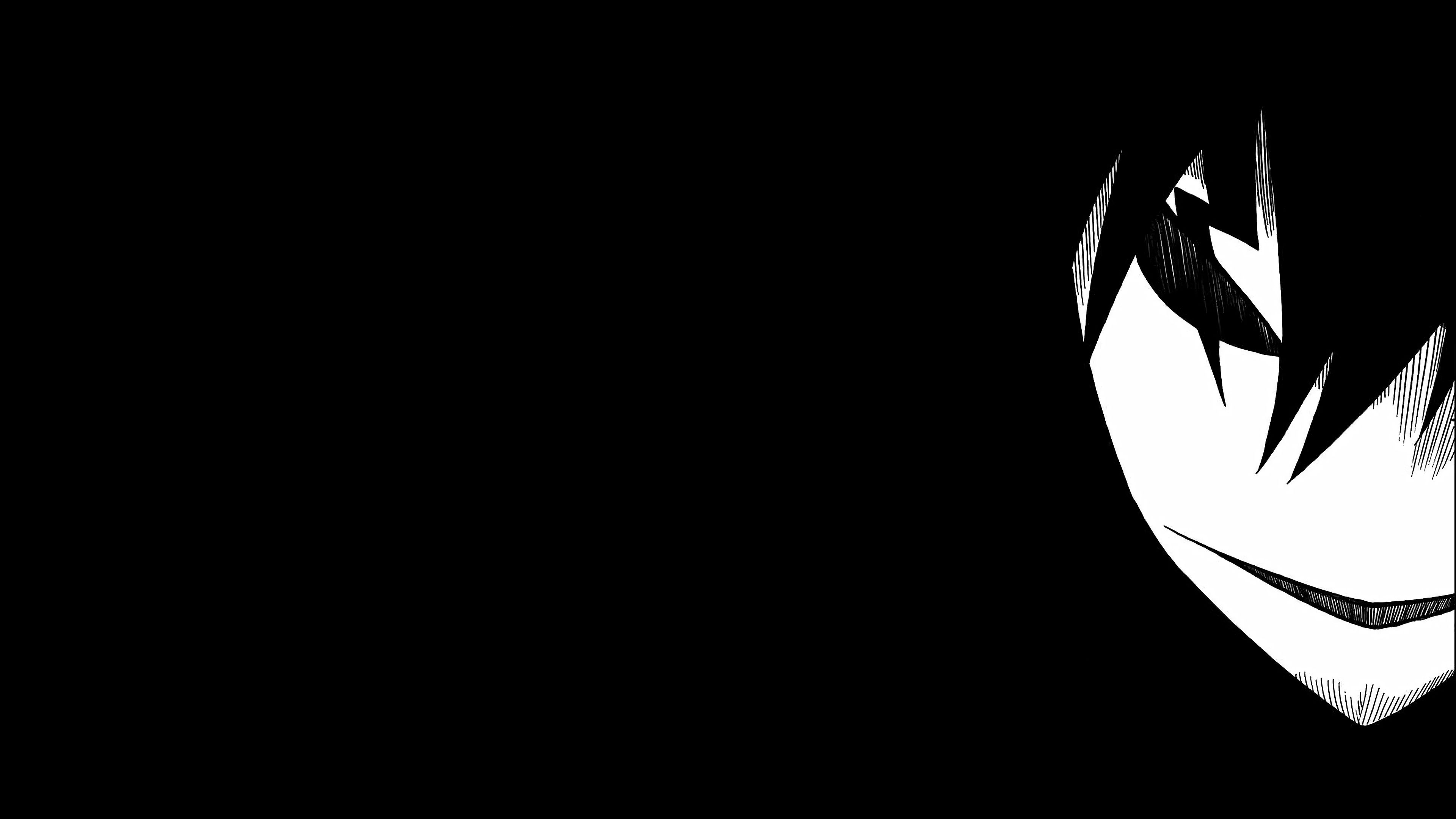 3840x2160 Black Anime Wallpaper Minimalist, Desktop