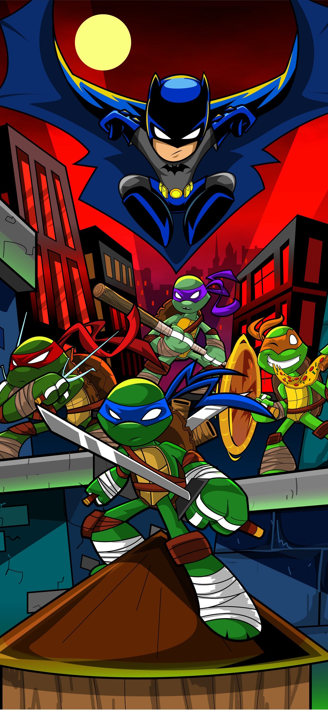 1130x2440 Tmnt Cartoon Art iPhone XS, iPhone iPhone X HD 4k Wallpaper, Image, Background, Photo and Picture, Phone