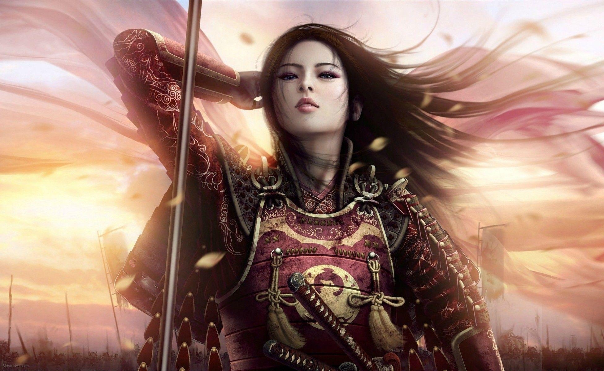 1960x1200 Japanese Female Warrior Wallpaper Free Japanese Female Warrior Background, Desktop