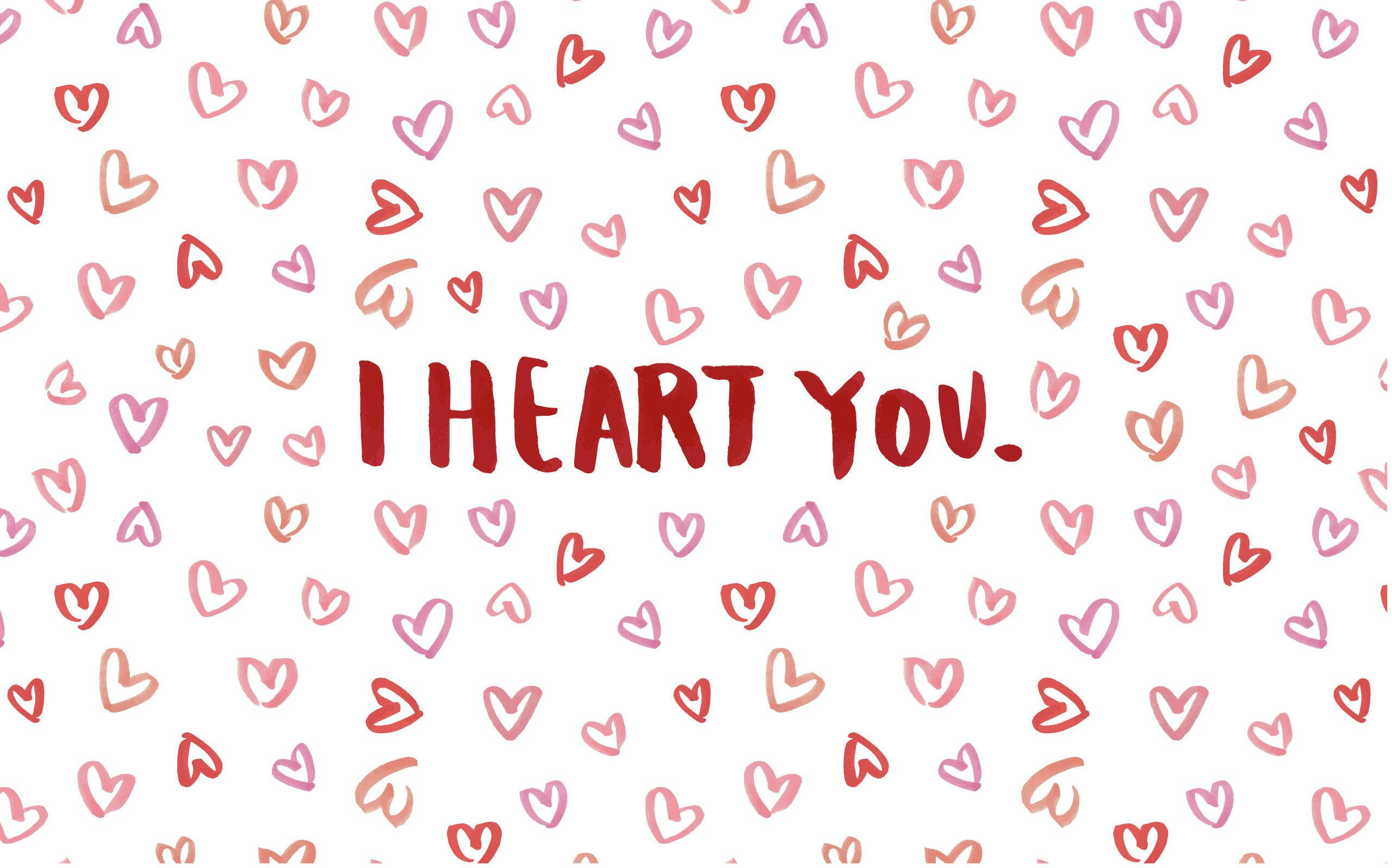 2560x1600 Download I Heart You Valentines Desktop Wallpaper, Desktop