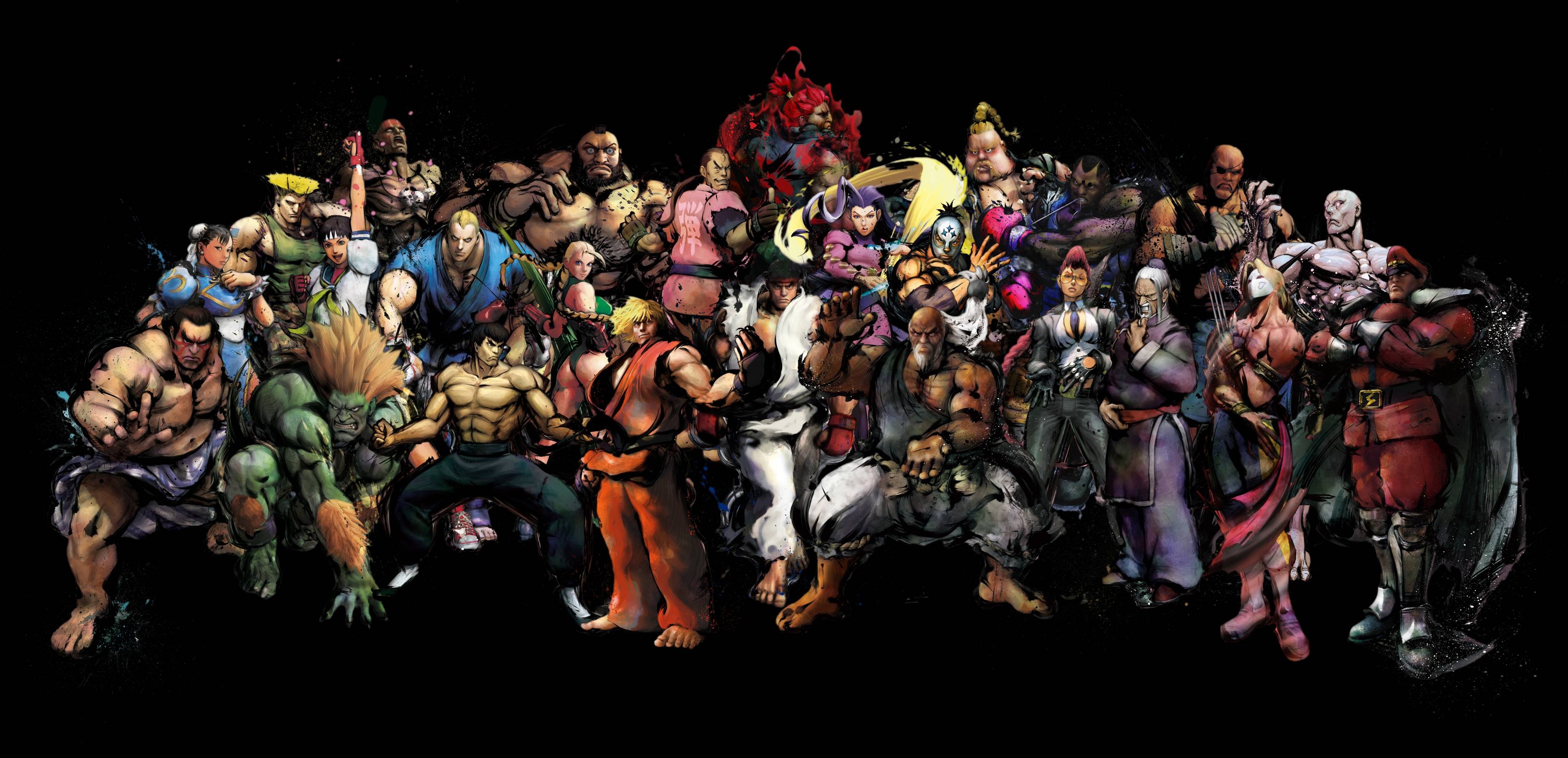 3720x1800 Street Fighter Wallpaper, Dual Screen