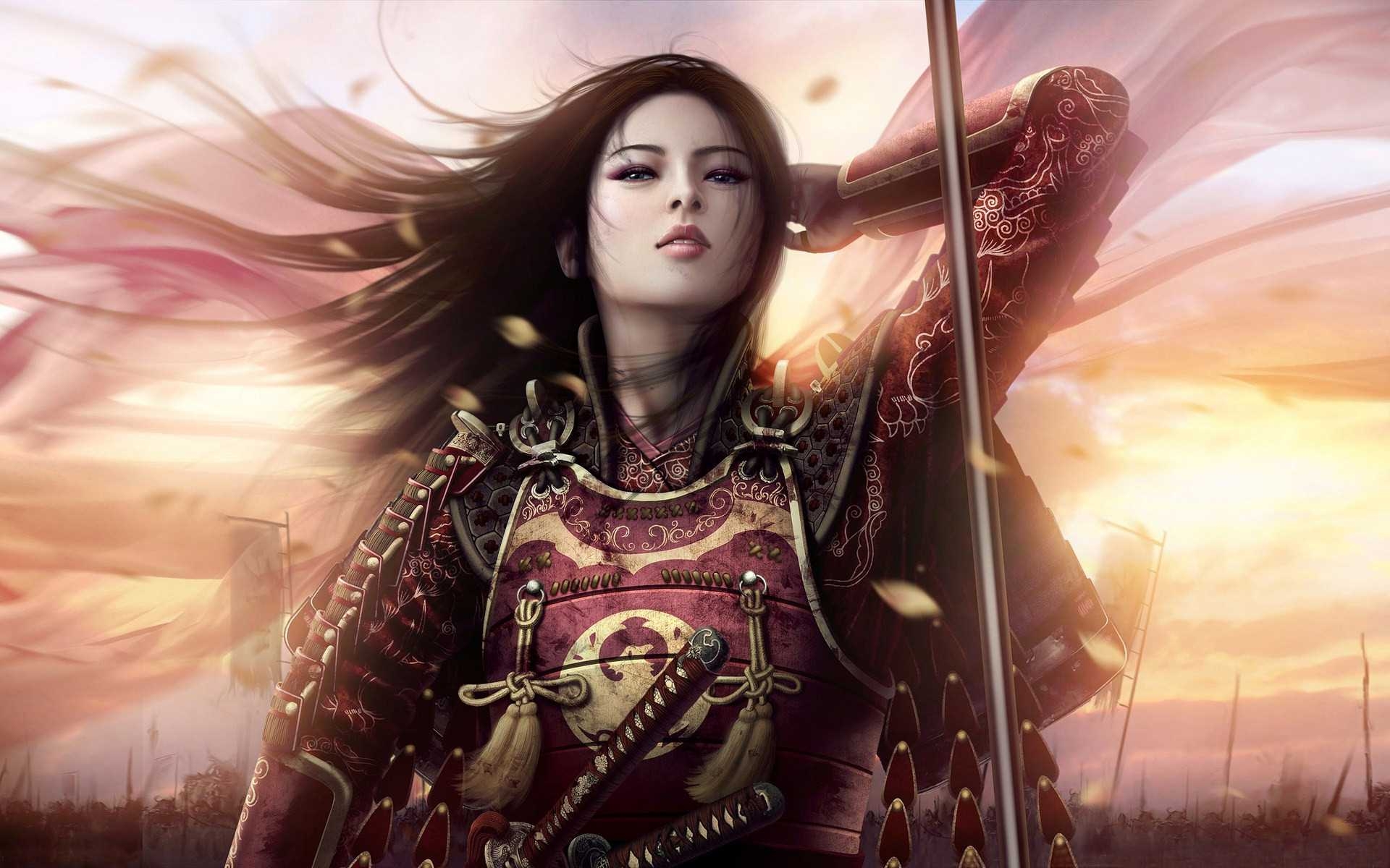 1920x1200 Japanese Female Warrior Wallpaper Free Japanese Female Warrior Background, Desktop