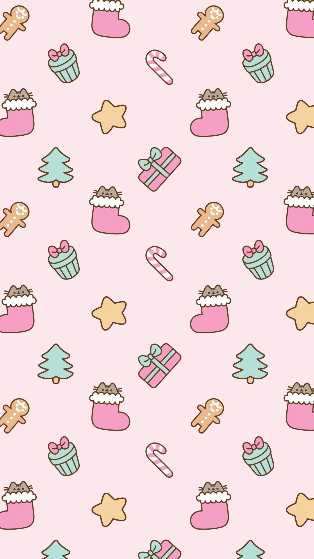 1080x1920 Cute Pink Christmas Wallpaper Free Cute Pink Christmas Background, Phone