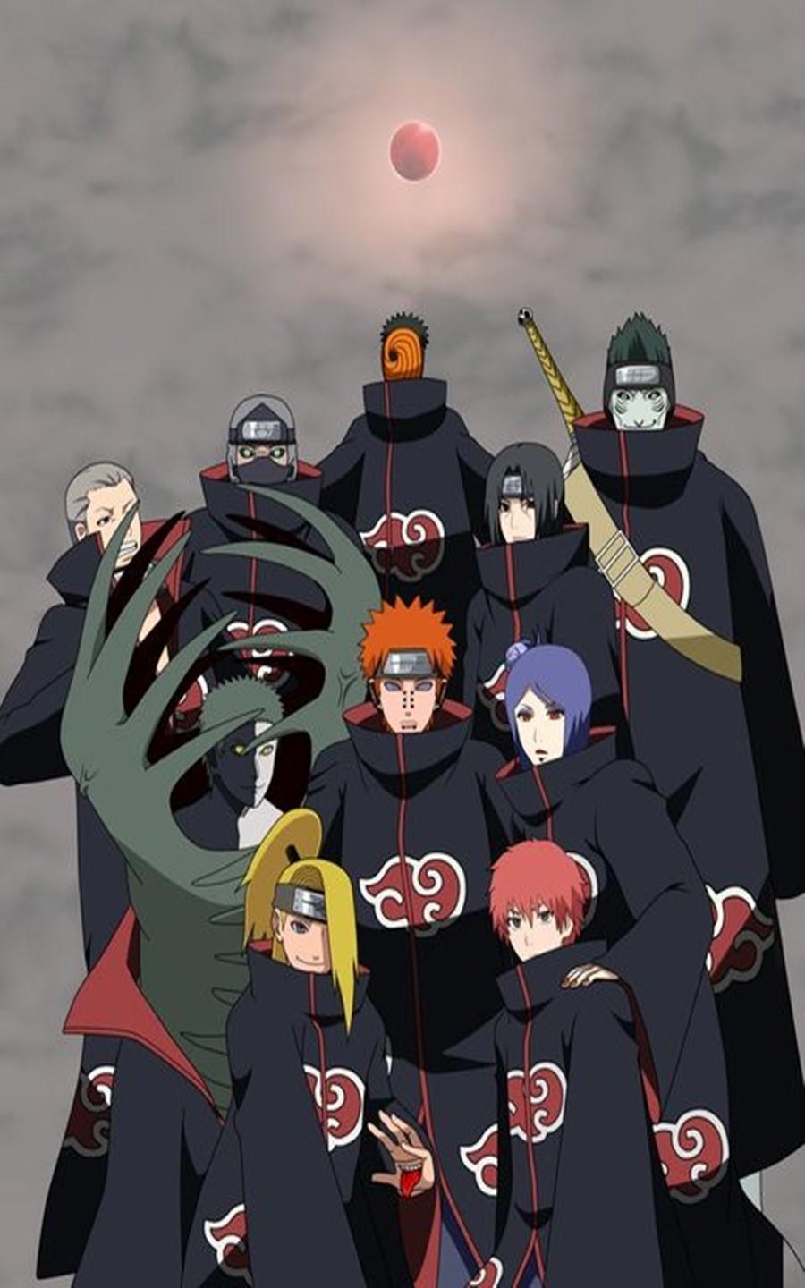 900x1440 Wallpaper Akatsuki, Phone