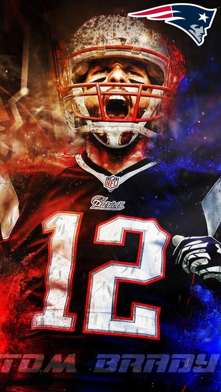 740x1310 iPhone Wallpaper HD Tom Brady Super Bowl NFL Football Wallpaper. New england patriots wallpaper, Tom brady patriots, Tom brady wallpaper, Phone