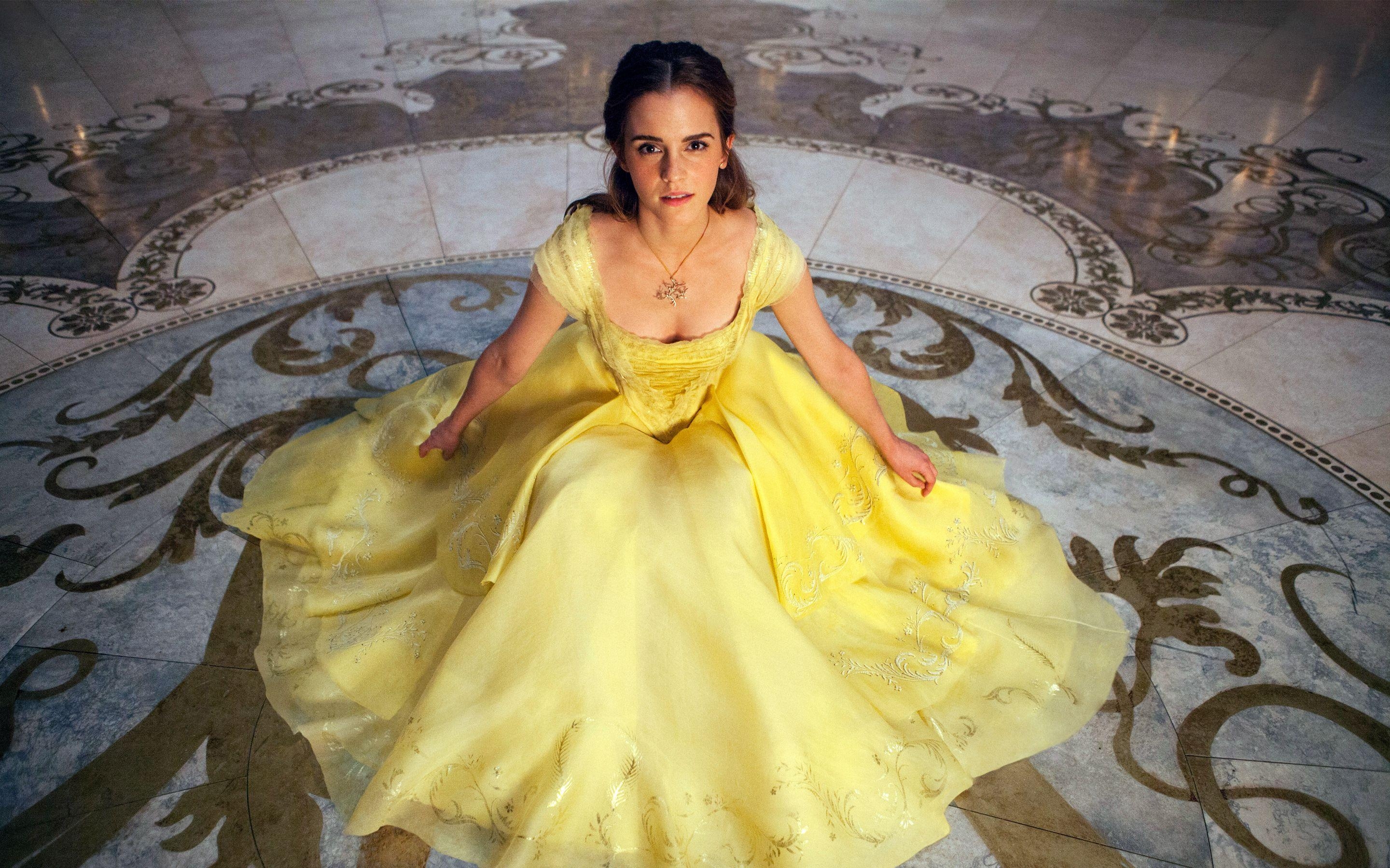 2880x1800 Emma Watson Belle Beauty and the Beast Wallpaper, Desktop