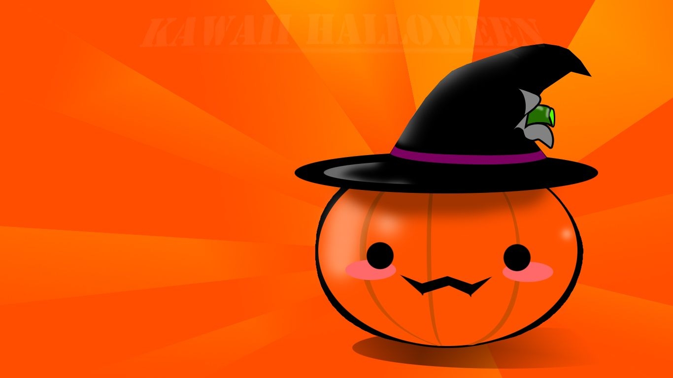 1370x770 Cute halloween wallpaper, Desktop