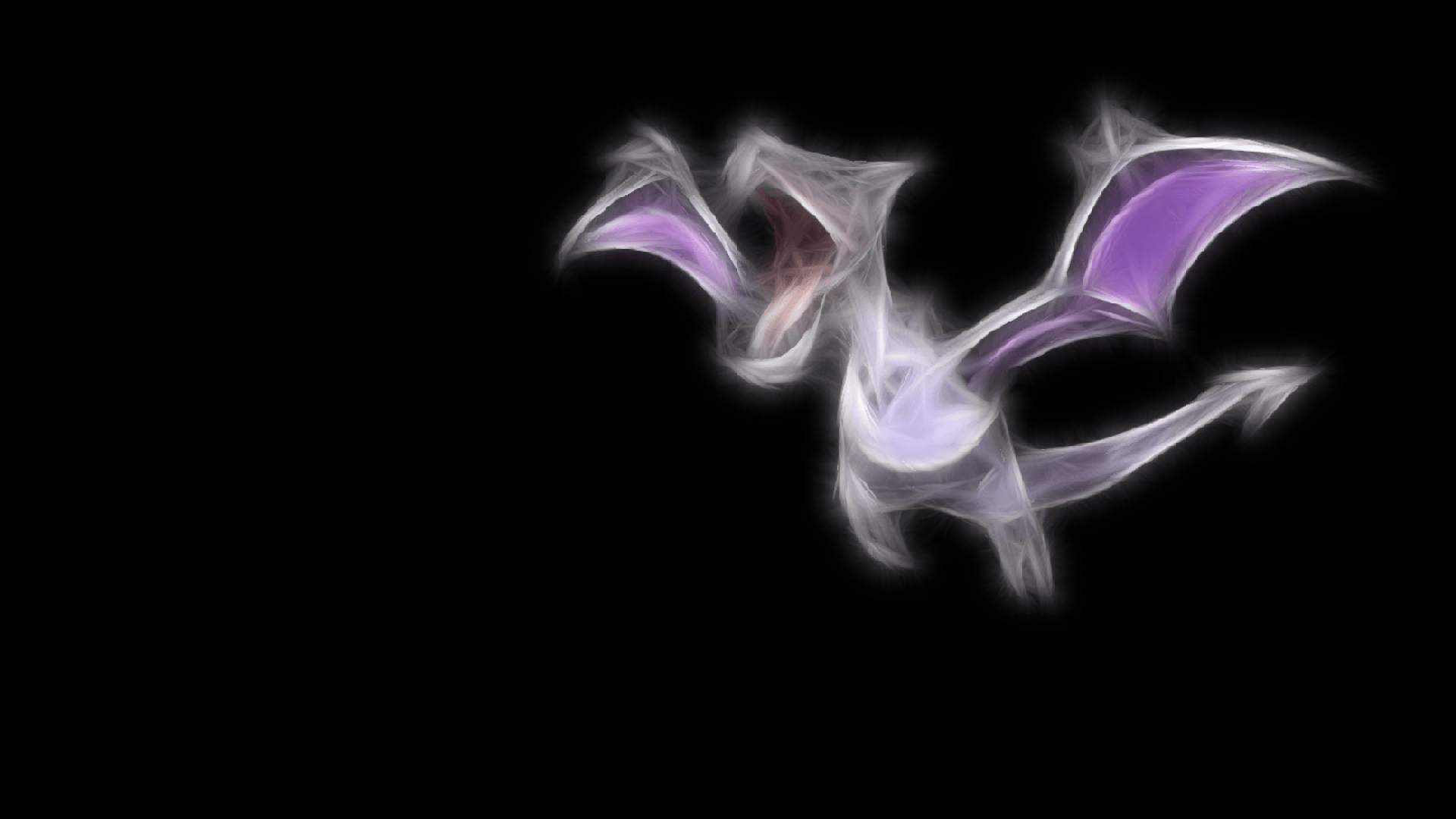 1920x1080 ScreenHeaven: Aerodactyl Pokemon black background dragons simple, Desktop