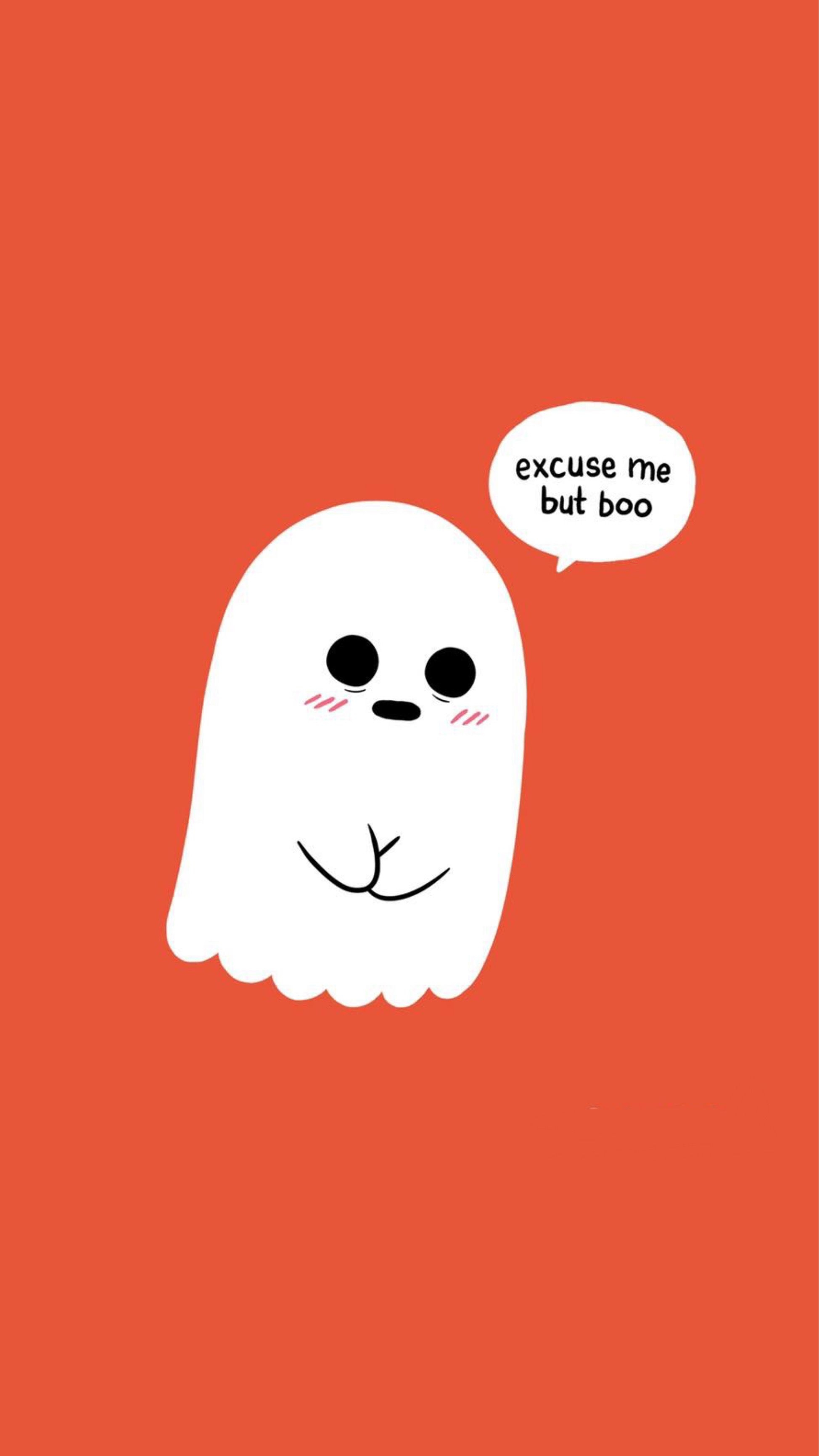 1950x3470 cute ghost wallpaper. Cute ghost, Sheet ghost, Halloween wallpaper, Phone