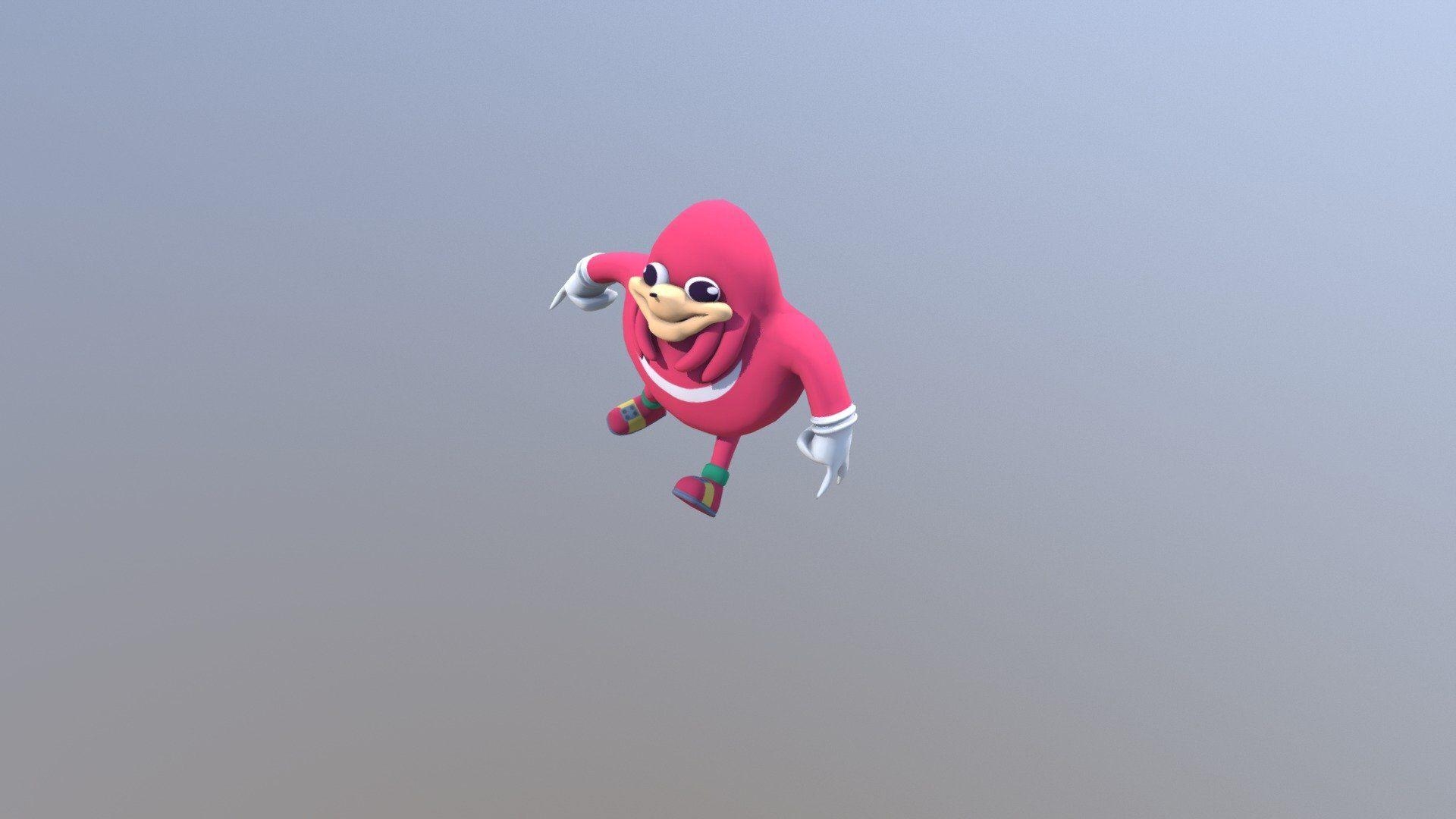 1920x1080 Ugandan Knuckles Free 3D model, Desktop