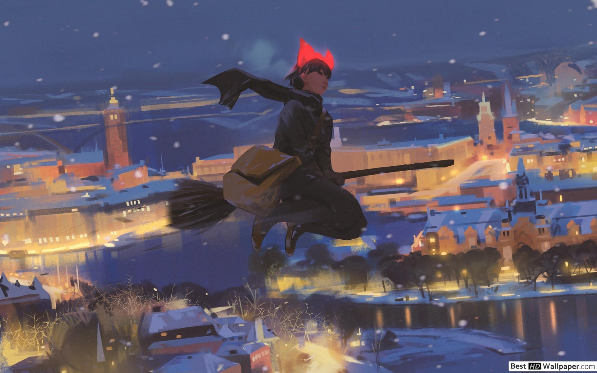 1920x1200 Kiki's Winter Delivery Service HD wallpaper download, Desktop