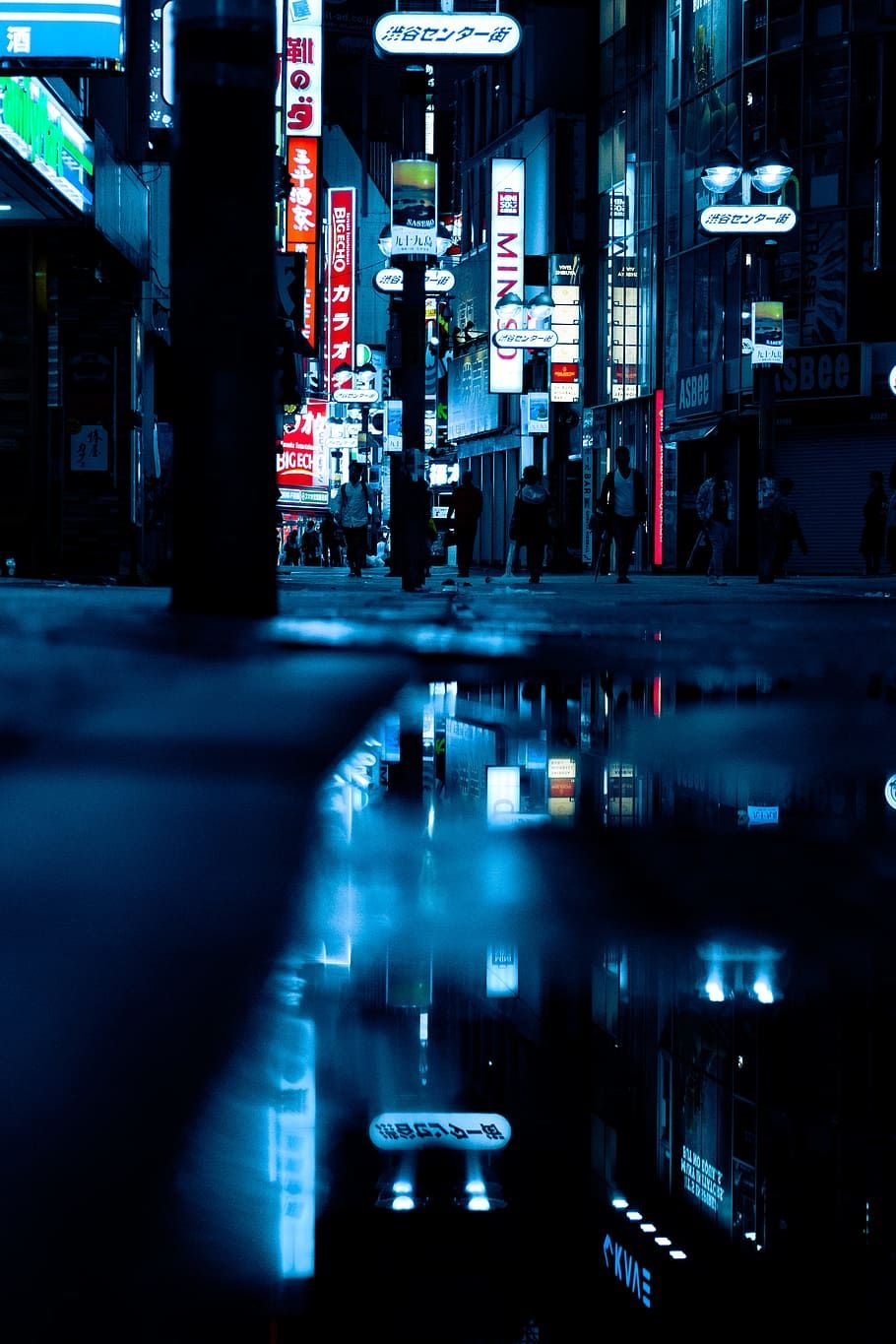 910x1370 HD wallpaper: reflection of city night lights, japan, tokyo, nightnight time, Phone