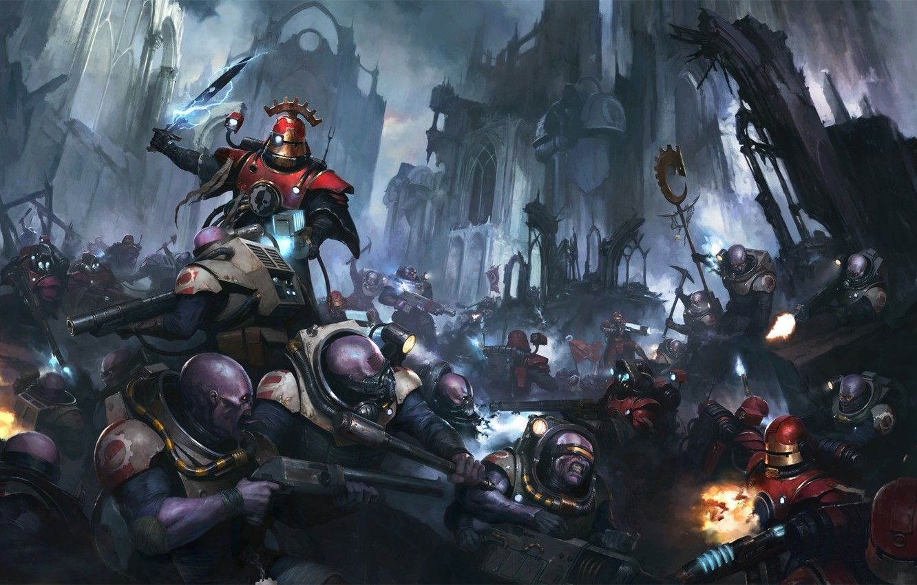 1340x850 Wallpaper the genestealers, Warhammer 40 forge world, Adeptus Mechanicus, sicarii image for desktop, section фантастика, Desktop