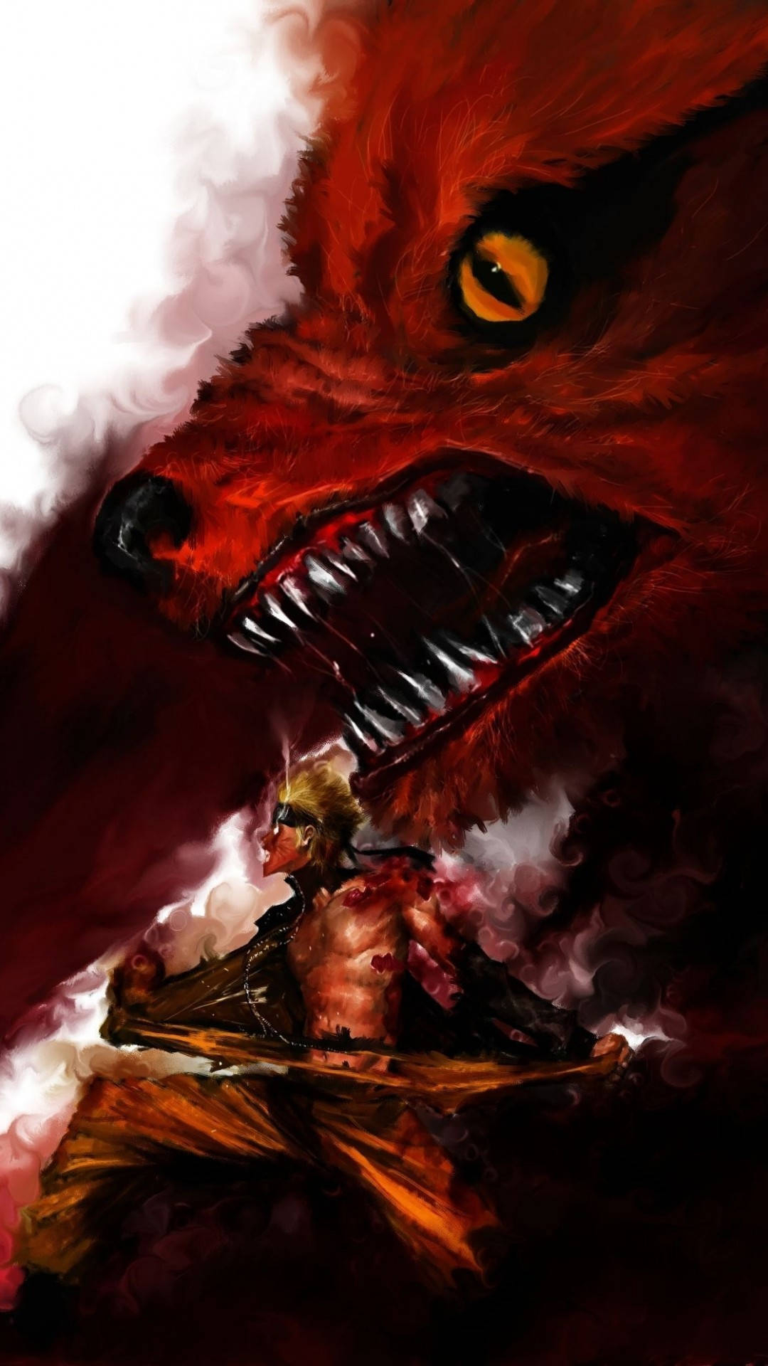 1080x1920 Download Intense Naruto And Kurama iPhone Wallpaper, Phone