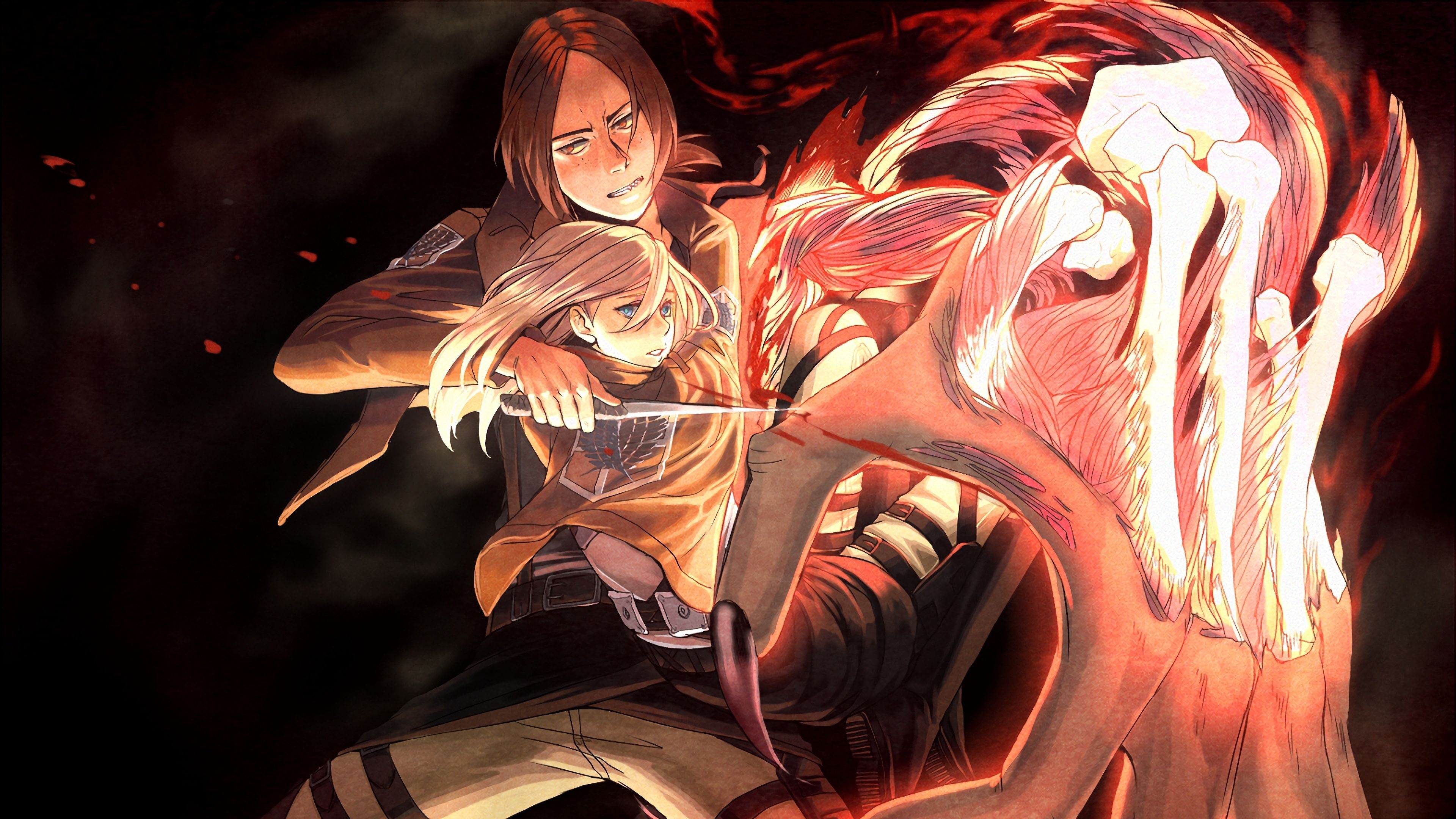 3840x2160 Ymir Krista Lenz Attack on Titan 4K Wallpaper, Desktop