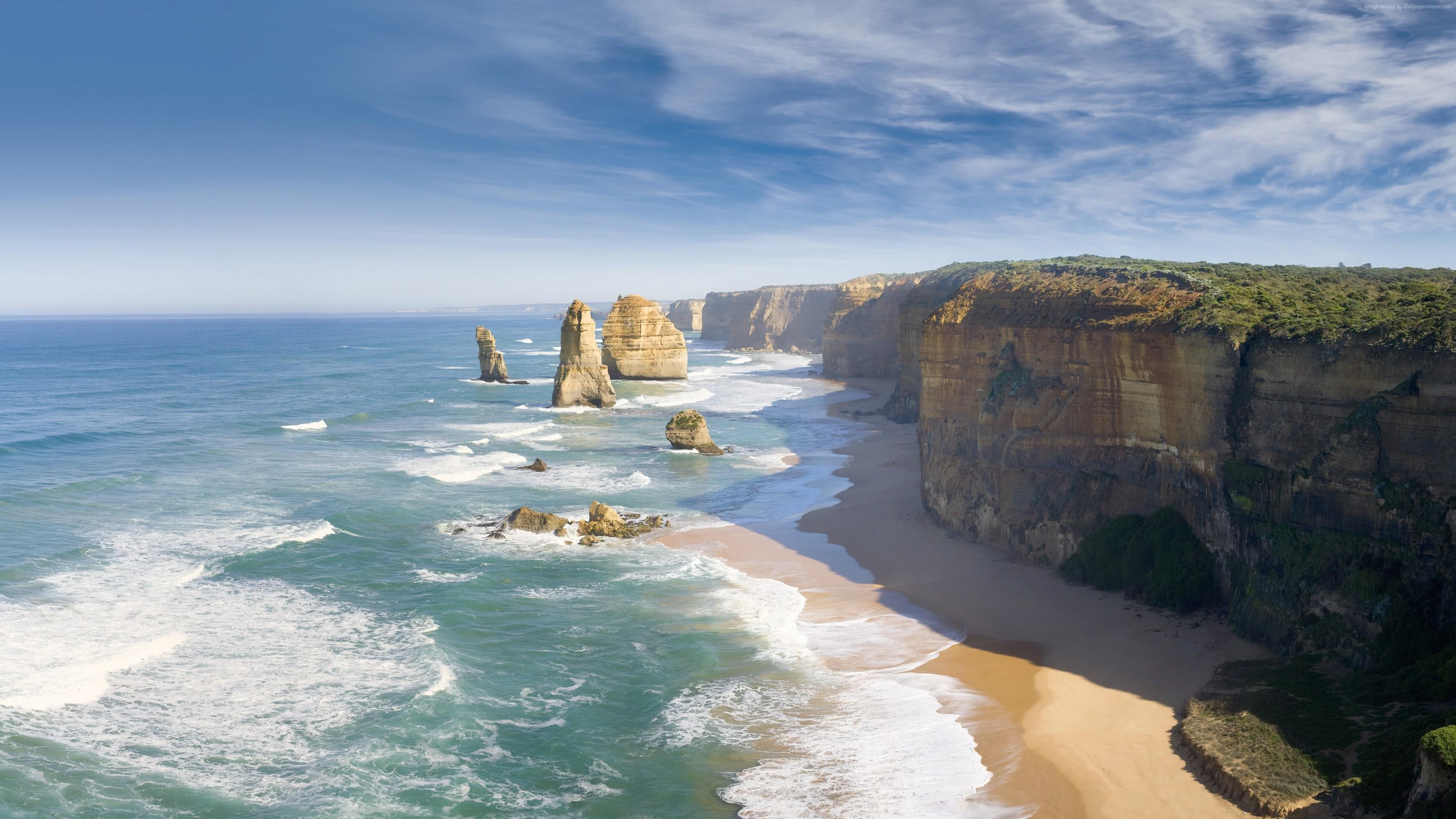 3840x2160 Great Ocean Road, Victoria, Australia UHD 4K Wallpaper, Desktop