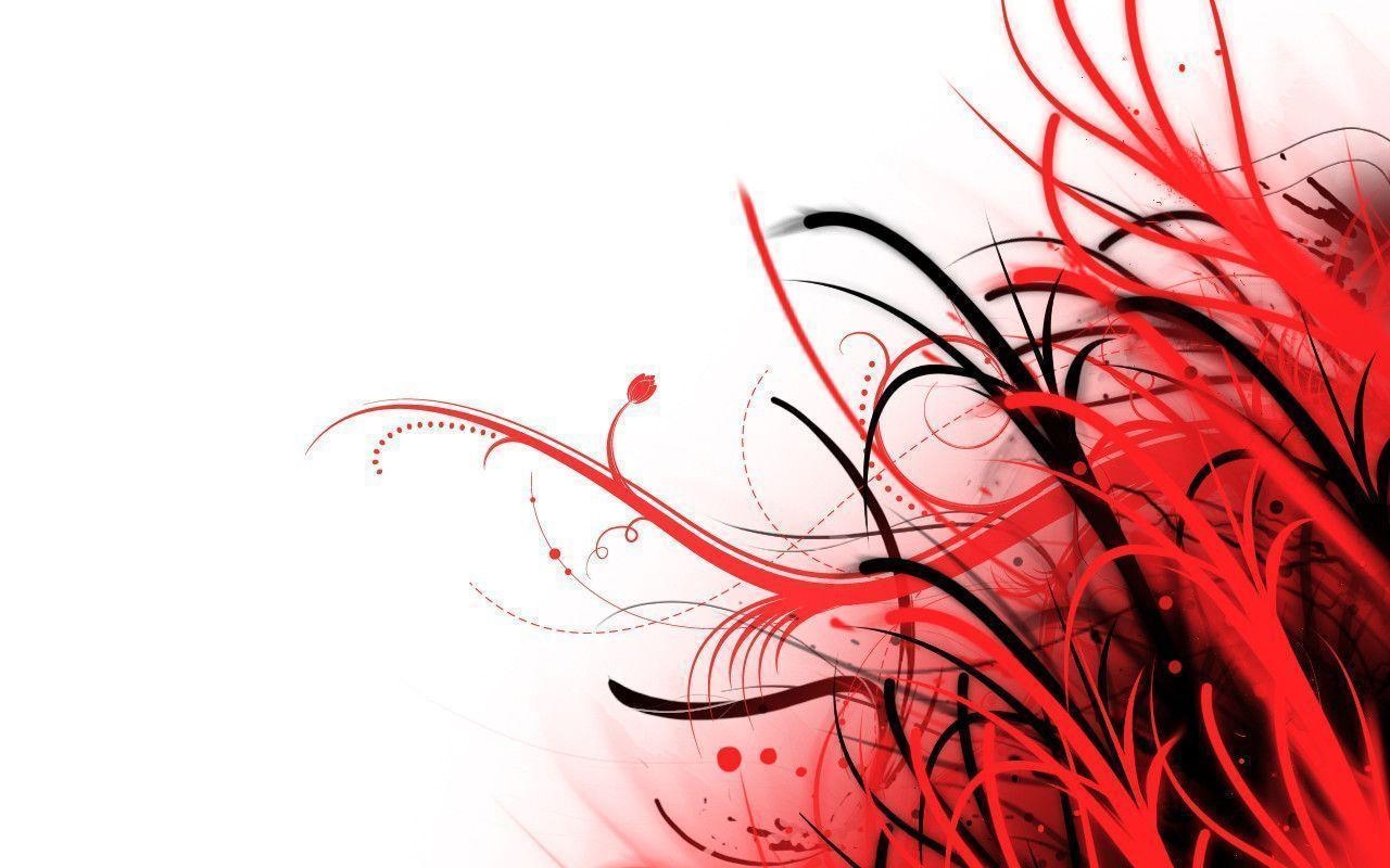 1280x800 Abstract Wallpaper Red and White, Desktop