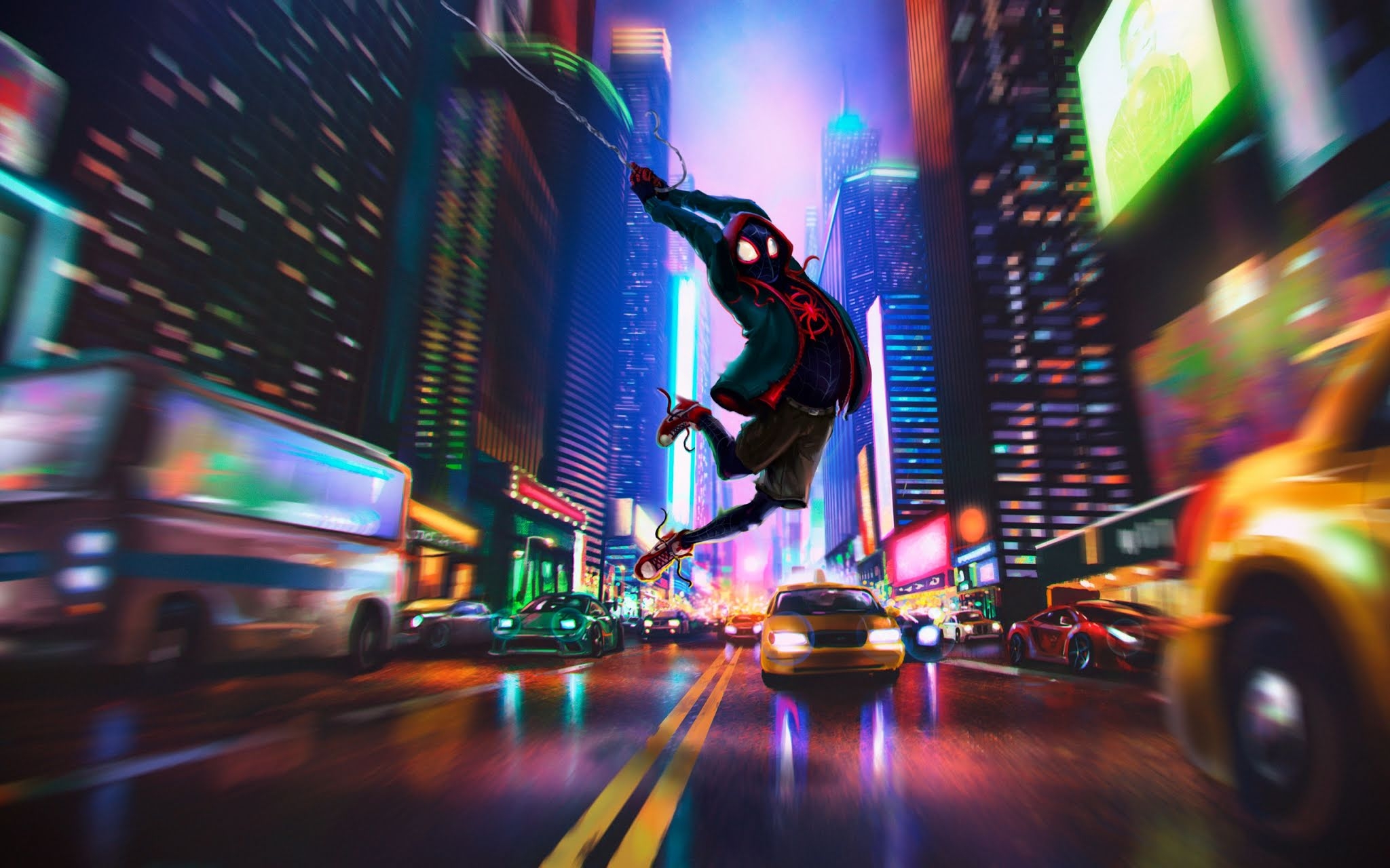 2050x1280 Spider Verse Miles Morales Wallpaper Man Into The Spider Verse, Desktop