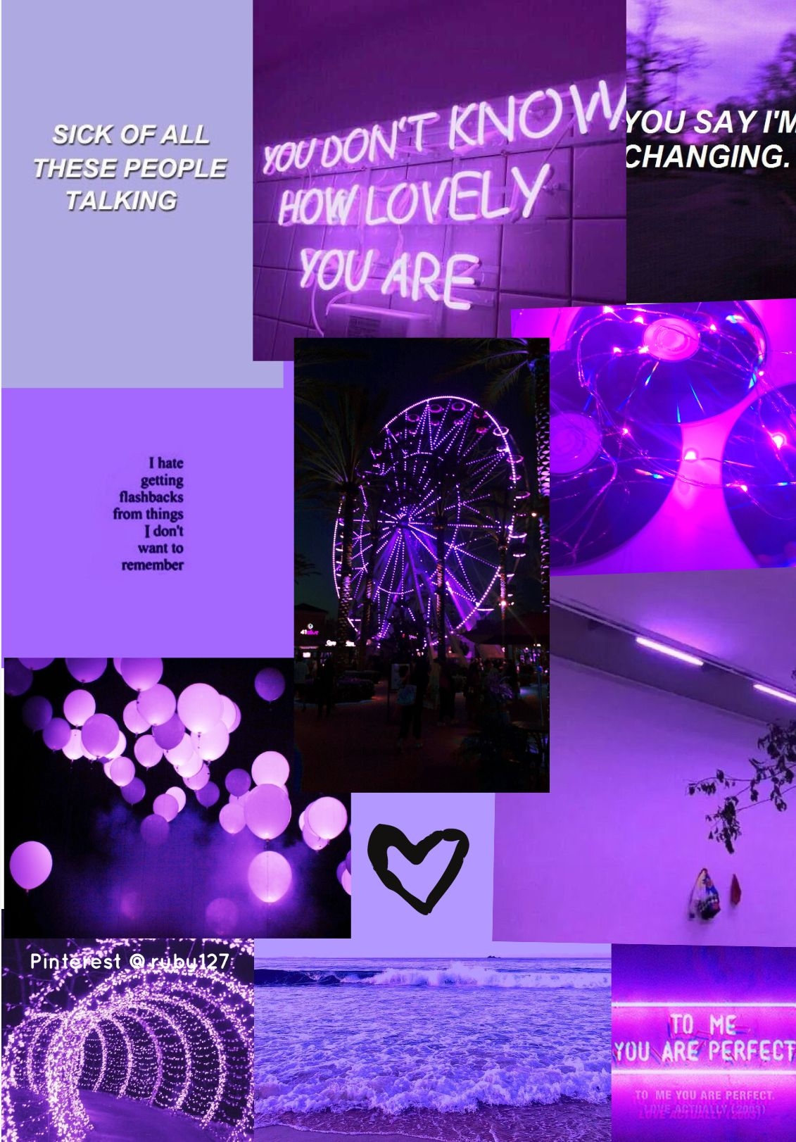 1140x1630 purple aesthetic wallpaper iPhone iPad desktop computer wallpaper phone quotes heart background Pinter. Aesthetic collage, Purple aesthetic, Wallpaper background, Phone