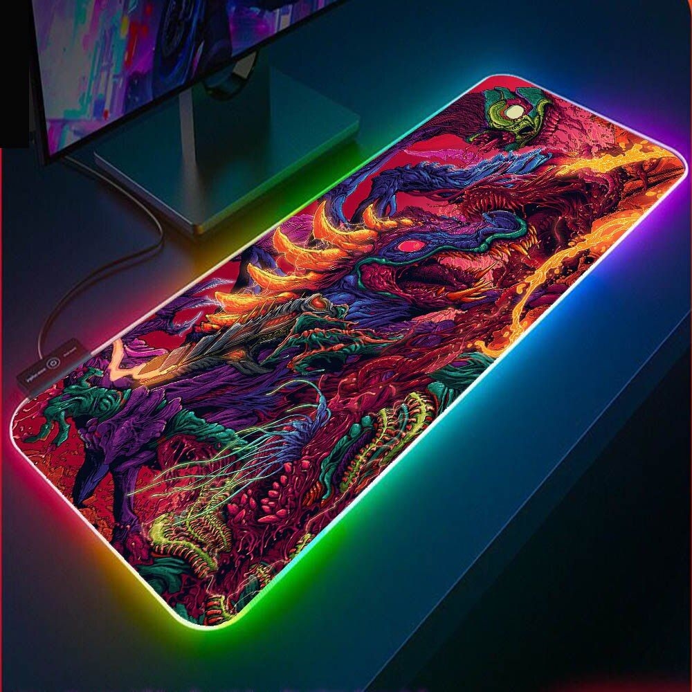 1000x1000 Hyperbeast CS GO Wallpaper Gaming Mouse Pad XXL Large Gaming Expansion Mousepad RGB Laptop Pad LED Keyboard Pad Gaming Desk. Mouse Pads, Phone