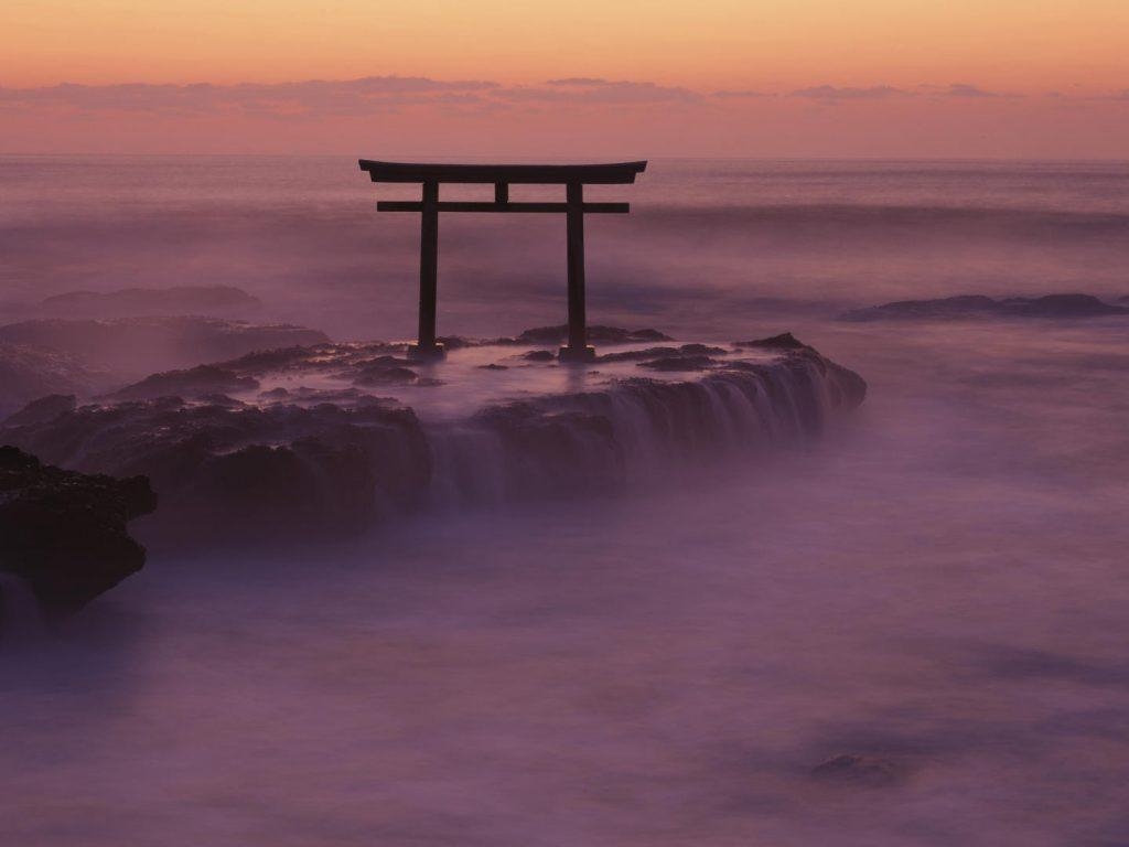 1030x770 Torii Gate Oarai Coast Ibaraki Kanto Japan Wallpaper, Desktop