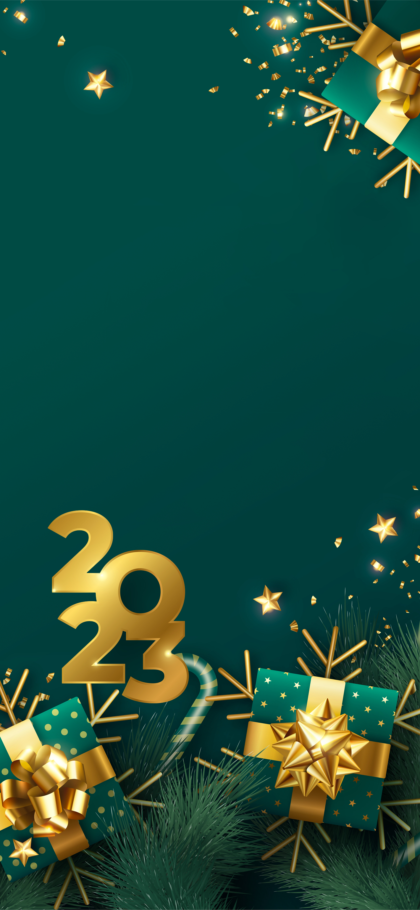 1420x3080 New Year Memoji Wallpaper 2023, Phone