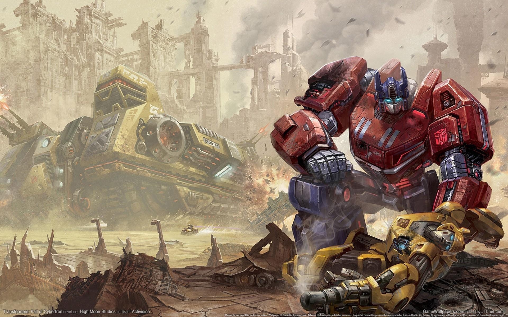 1920x1200 Optimus prime transformers bumblebee fall of cybertron wallpaper, Desktop