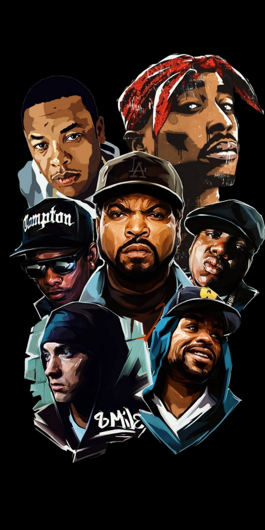 1080x2160 Hip Hop Legends. Hip hop poster, Hip hop tattoo, Hip hop art, Phone