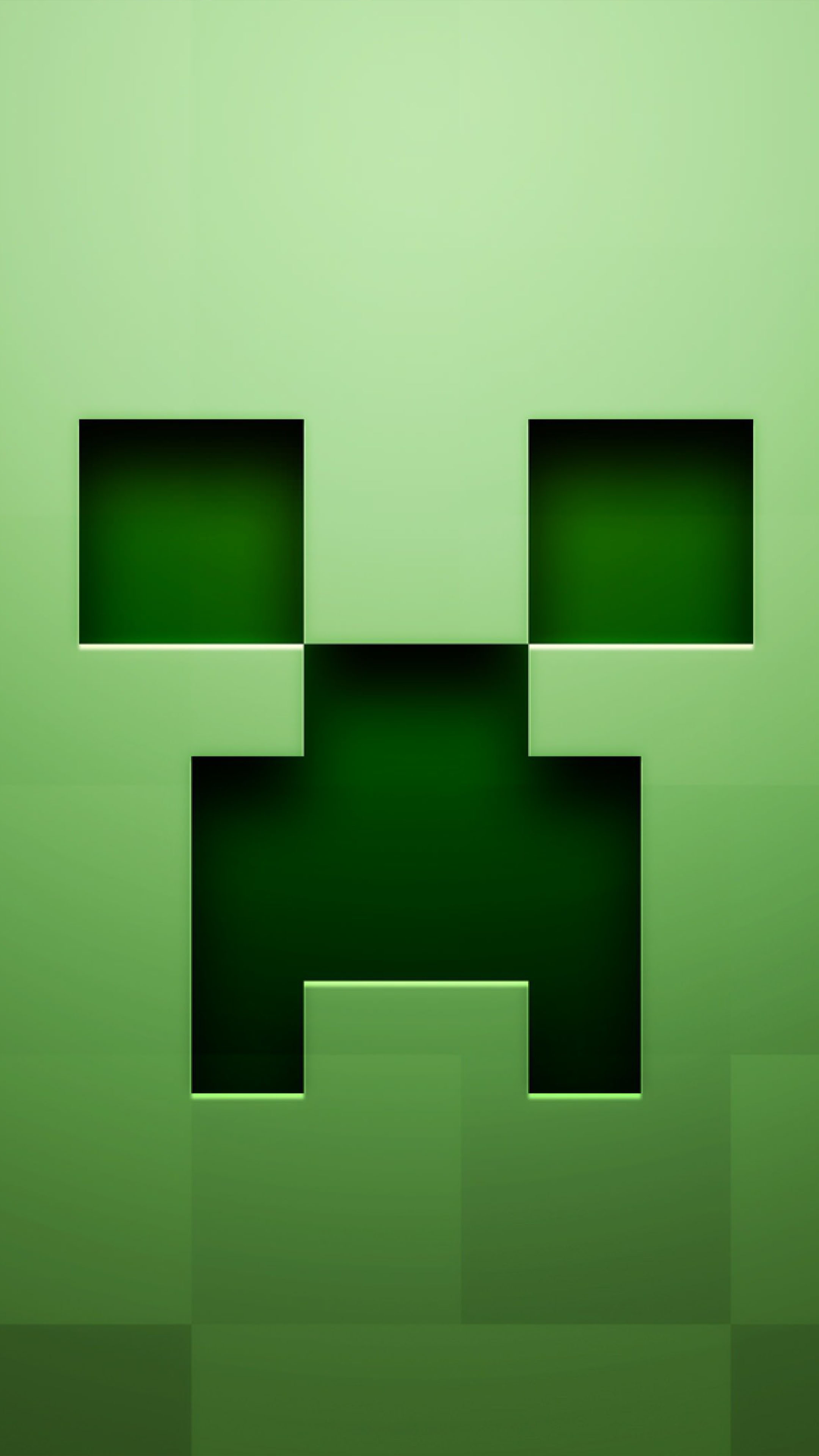 2160x3840 Minecraft Creeper Green Background 4K Ultra HD Mobile Wallpaper, Phone